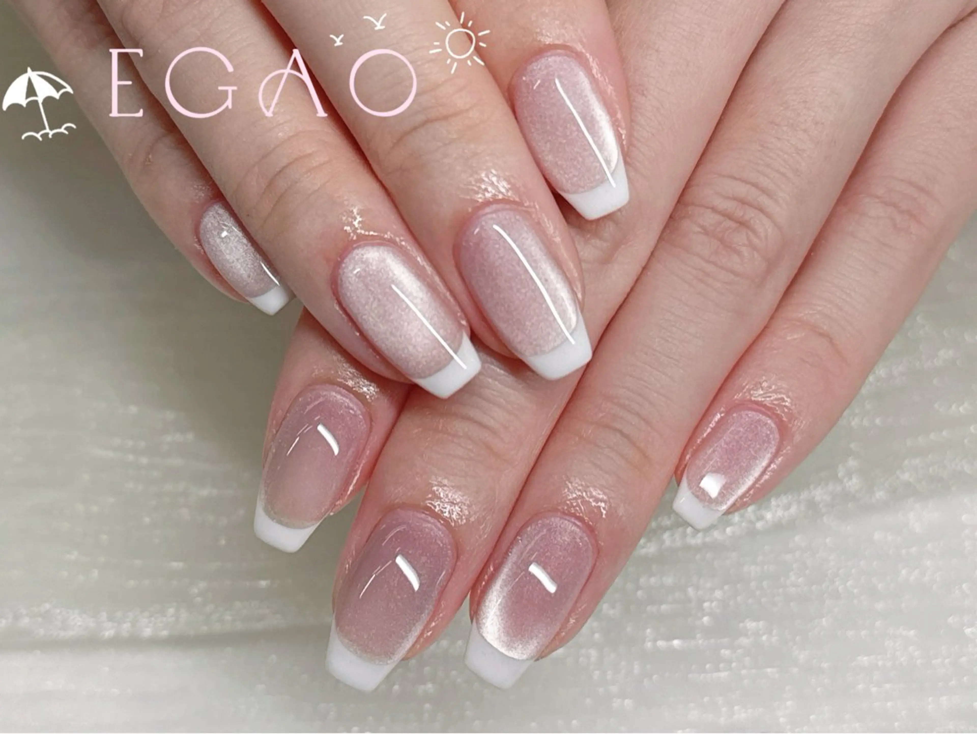 ネイル アートネイル フットネイル フレンチネイル ジェルネイル グラデーション ハンドネイル Egao Nail Salonのネイルデザイン