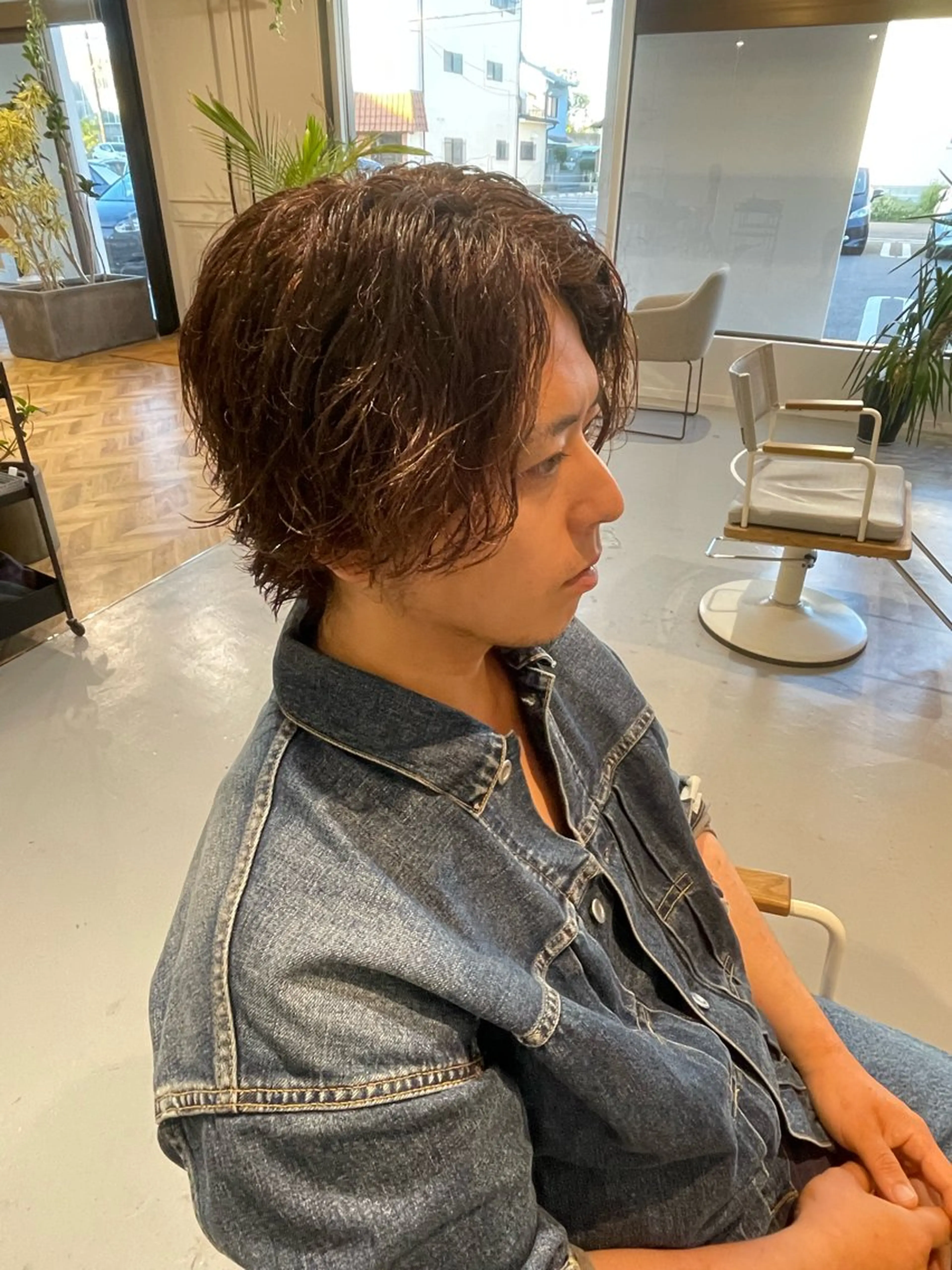 ミディアム パーマ 樋口 令惟のヘアスタイル