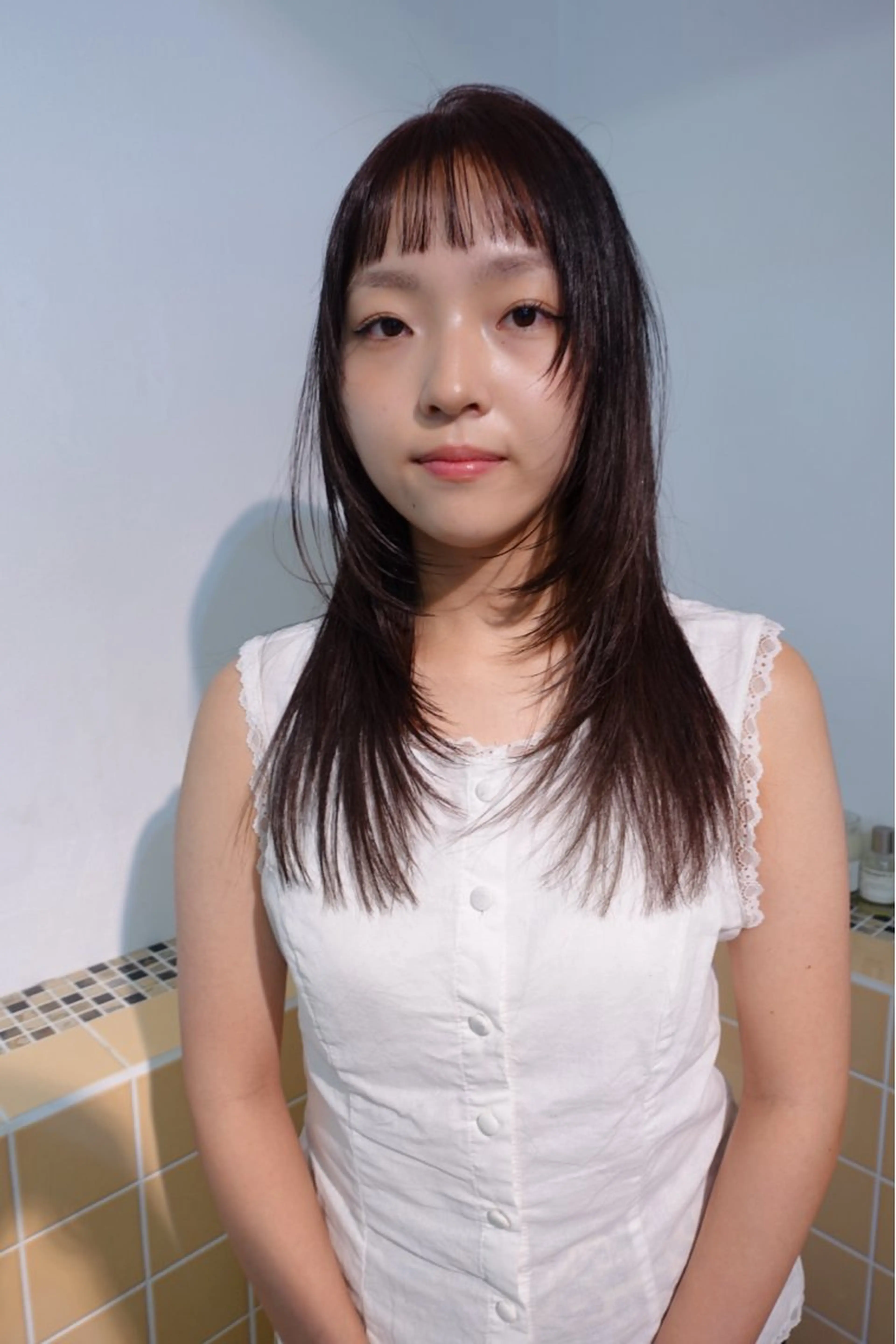 セミロング カラー カット ヘアカラー トリートメント sakura🌸 レイヤー/韓国ヘアのヘアスタイル