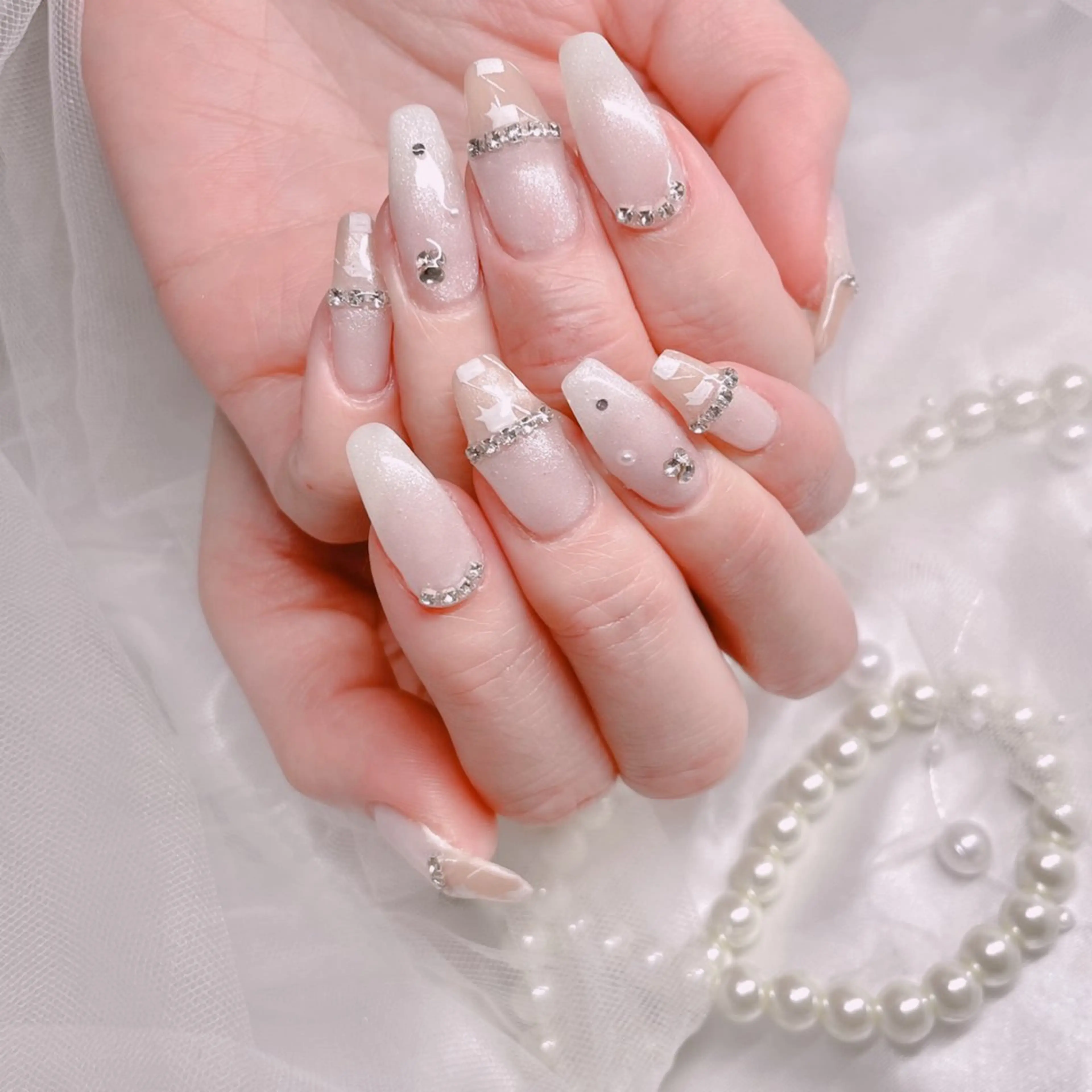 ネイル ハンドネイル ゆりか ジョアアンジェ福島のネイルデザイン