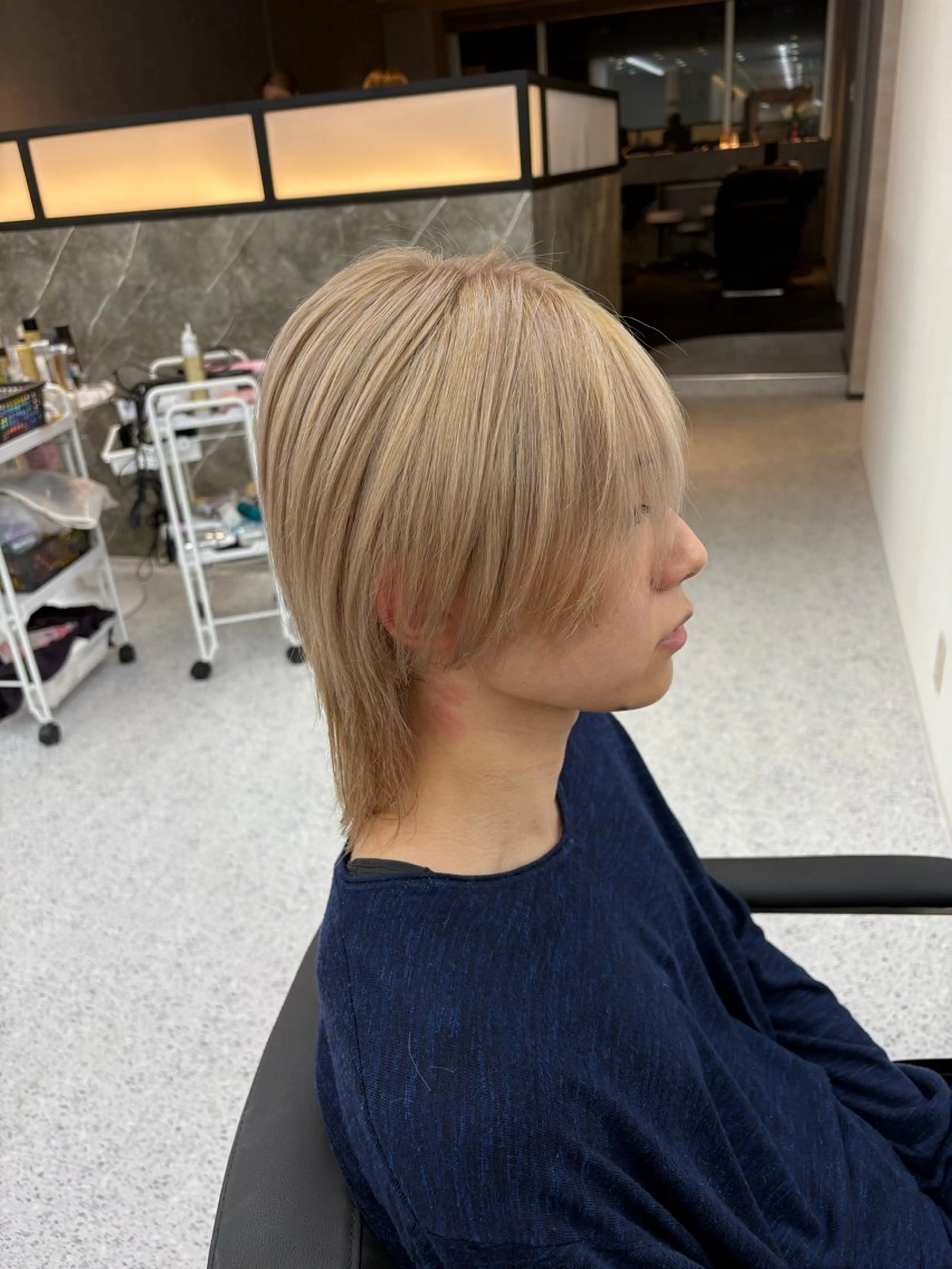 カラー メンズ カット ヘアカラー 笹江 瑞穂のヘアスタイル