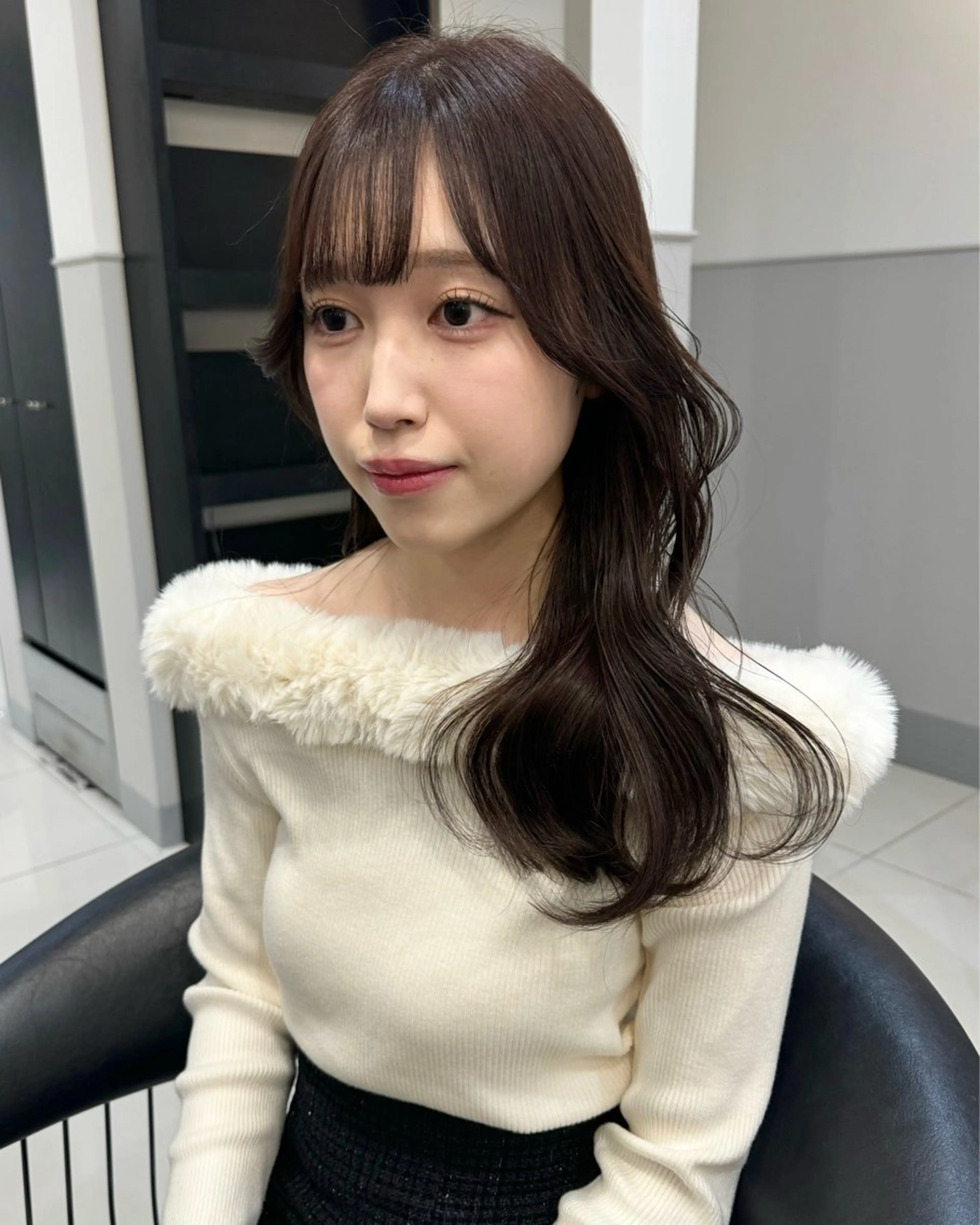 セミロング パーマ シールエクステ/ 肥田野裕人のヘアスタイル