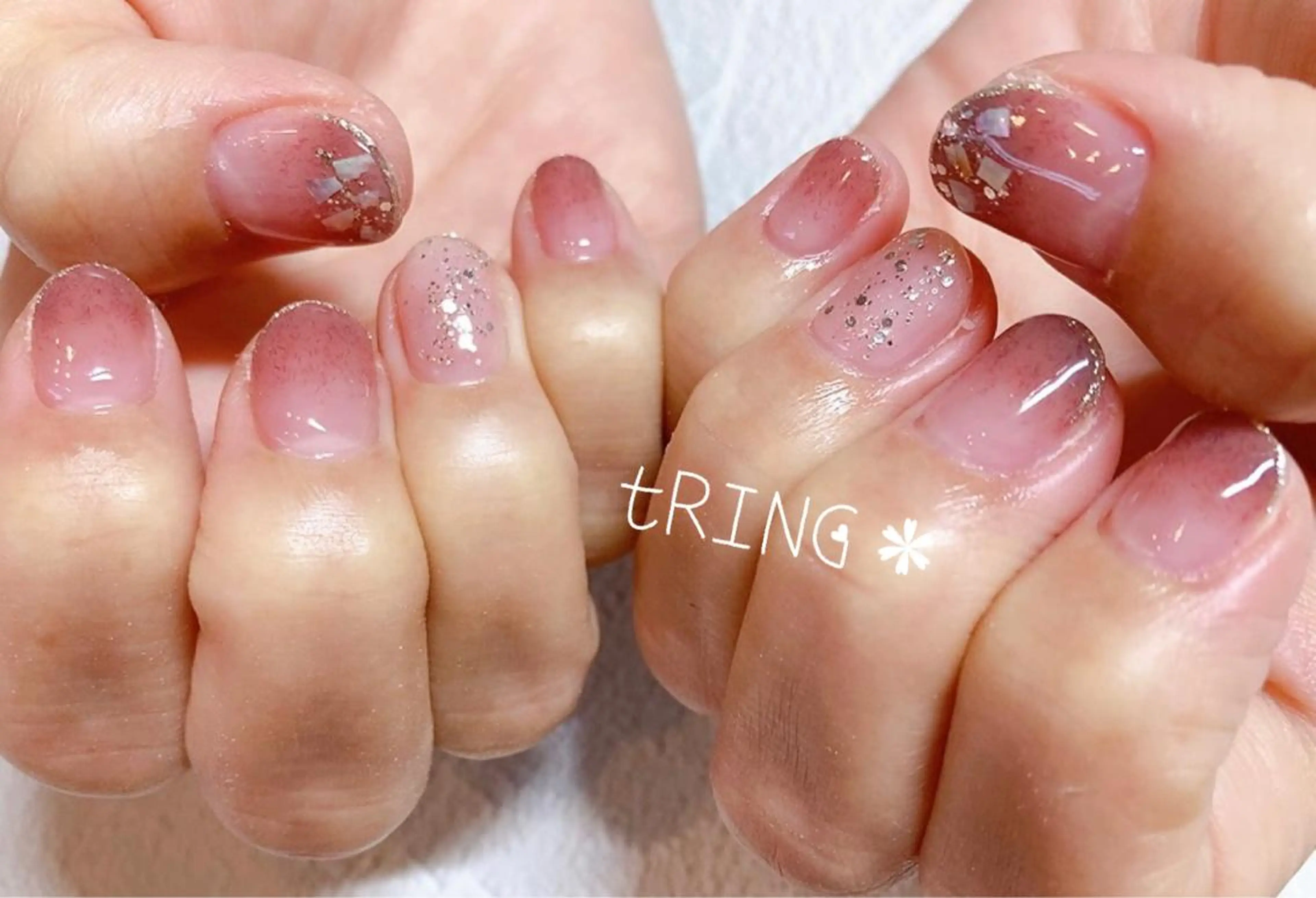 ネイル ハンドネイル tRING＊ しいの木台のネイルデザイン