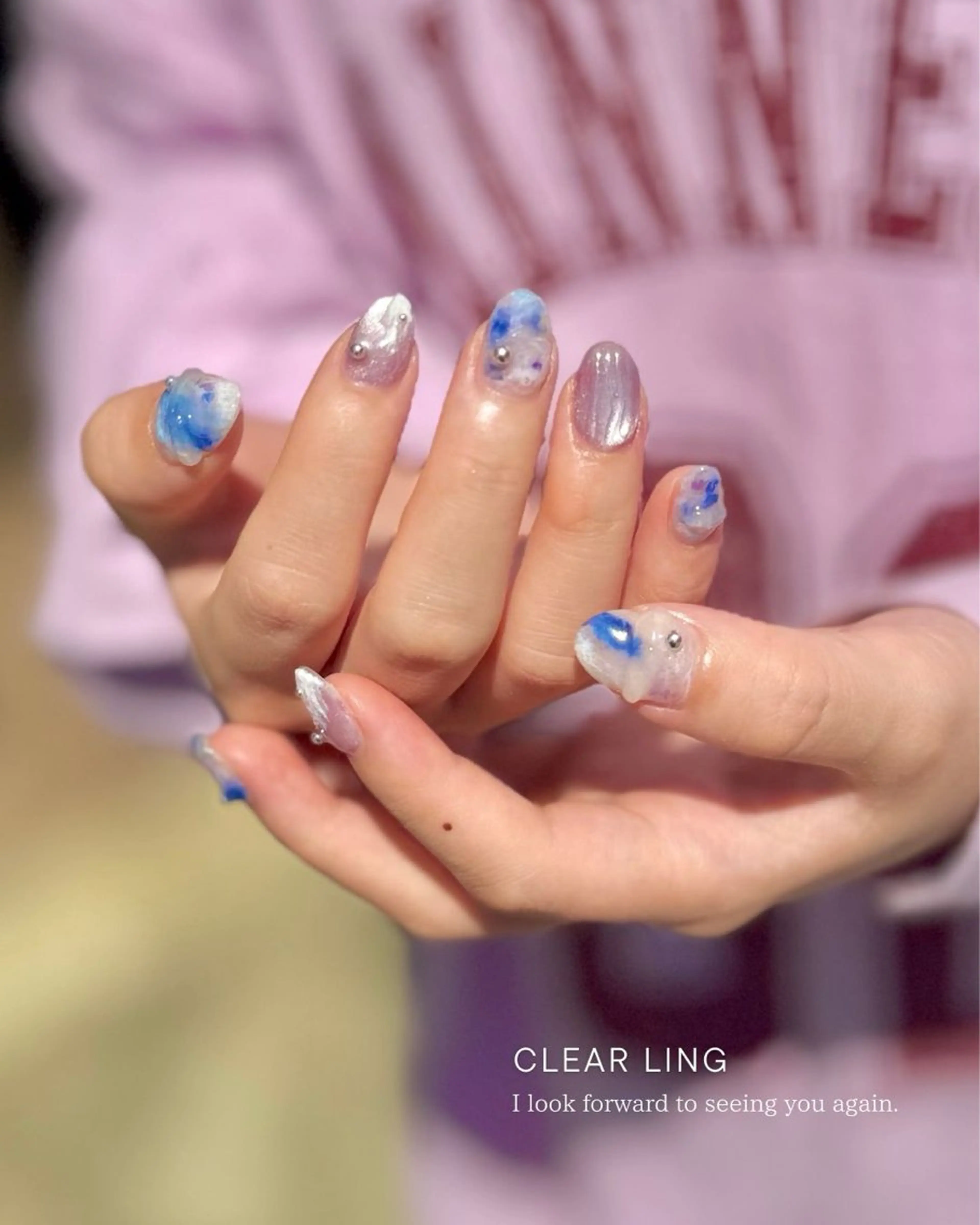 ネイル クリアネイル フットネイル ジェルネイル ニュアンスネイル パラジェル ハンドネイル Seemly 千田町店所属・フラワーパラジェル 🌸シームリーエミのネイルデザイン