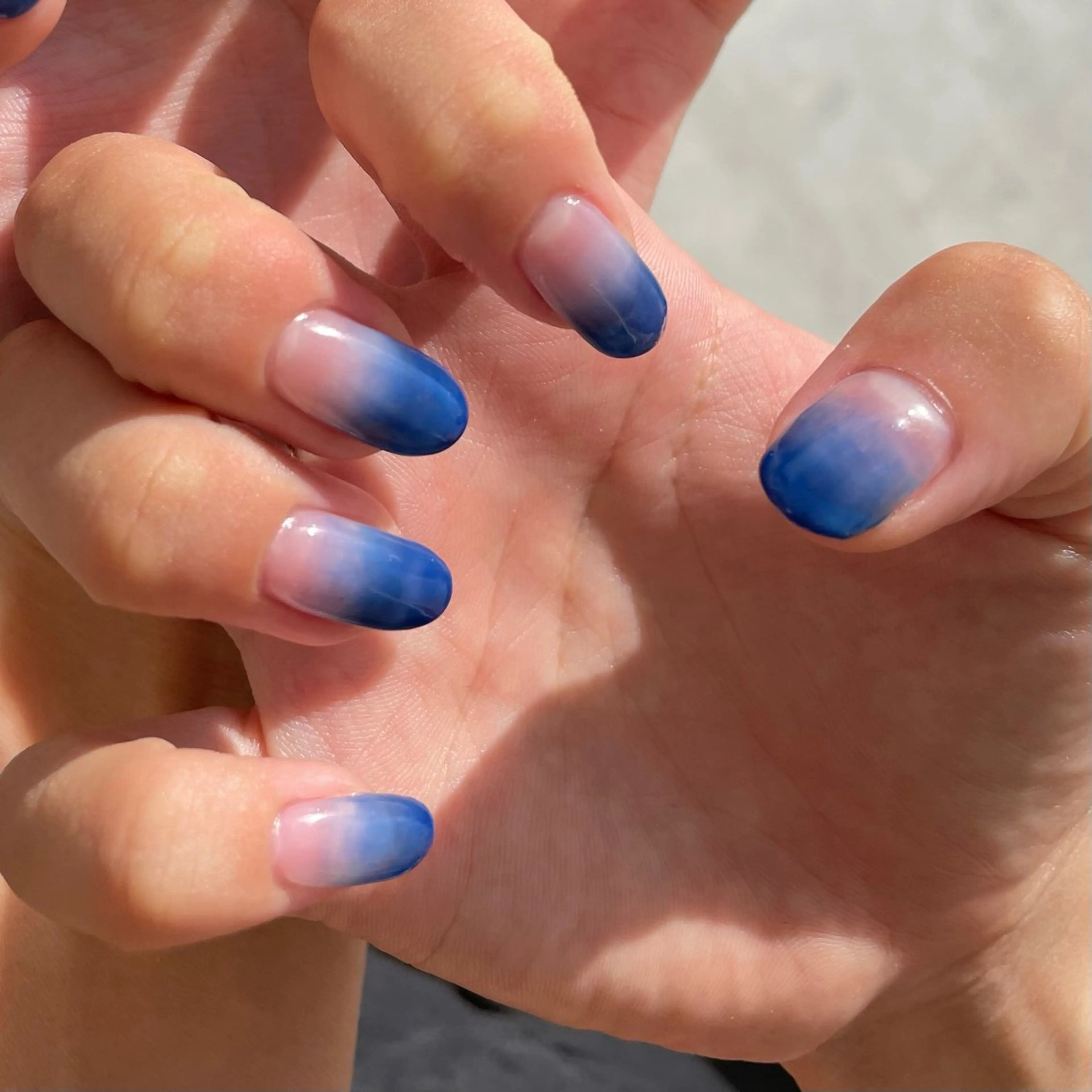 ネイル クリアネイル グラデーション cherish nailのネイルデザイン