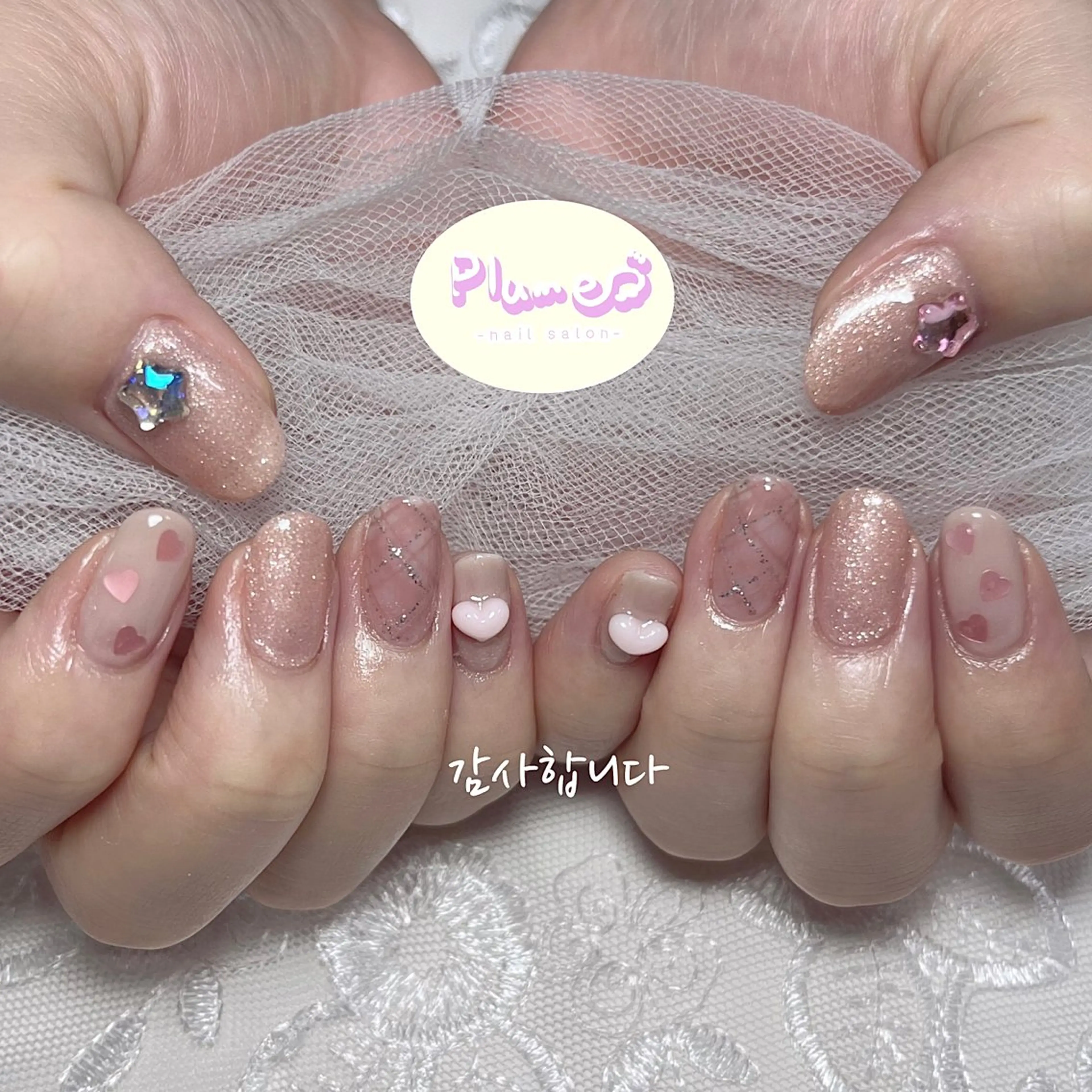 ネイル ハンドネイル plume nail ☆韓国ネイルのネイルデザイン