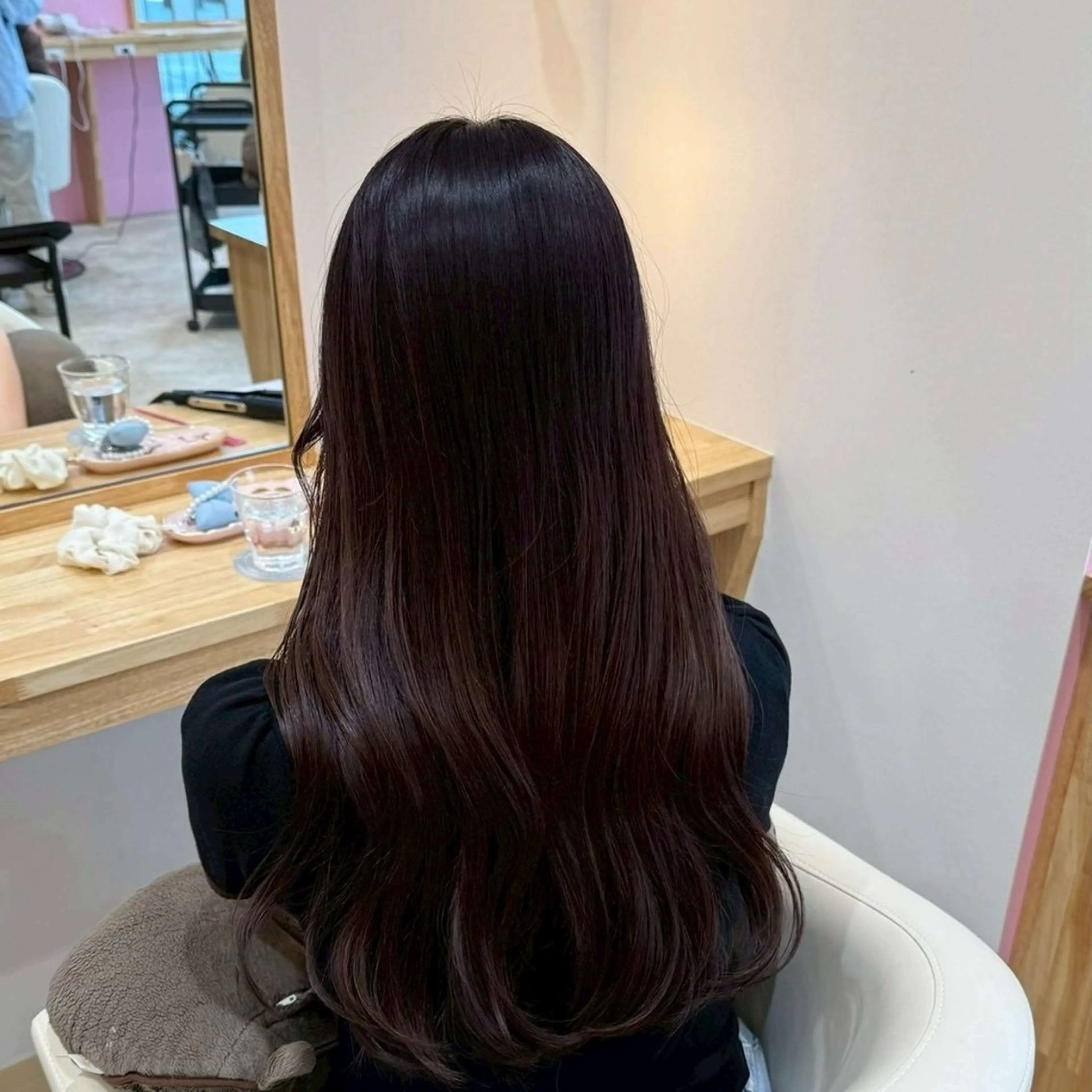 ロング カラー カット ヘアカラー トリートメント ブリーチなし艶カラー /いくののヘアスタイル