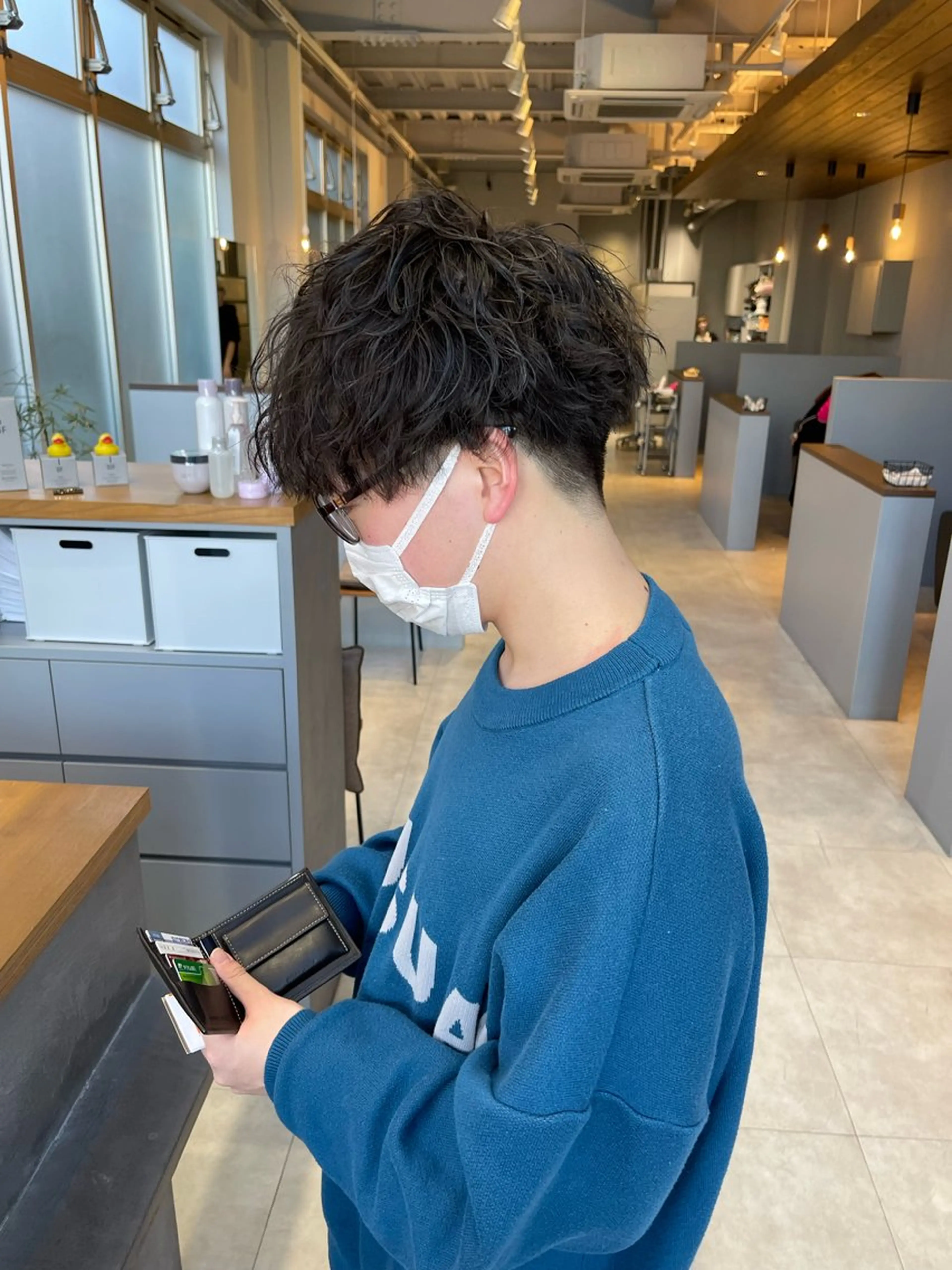 パーマ メンズ メンズパーマ カット 石原圭悟 /ショート/艶カラーのヘアスタイル