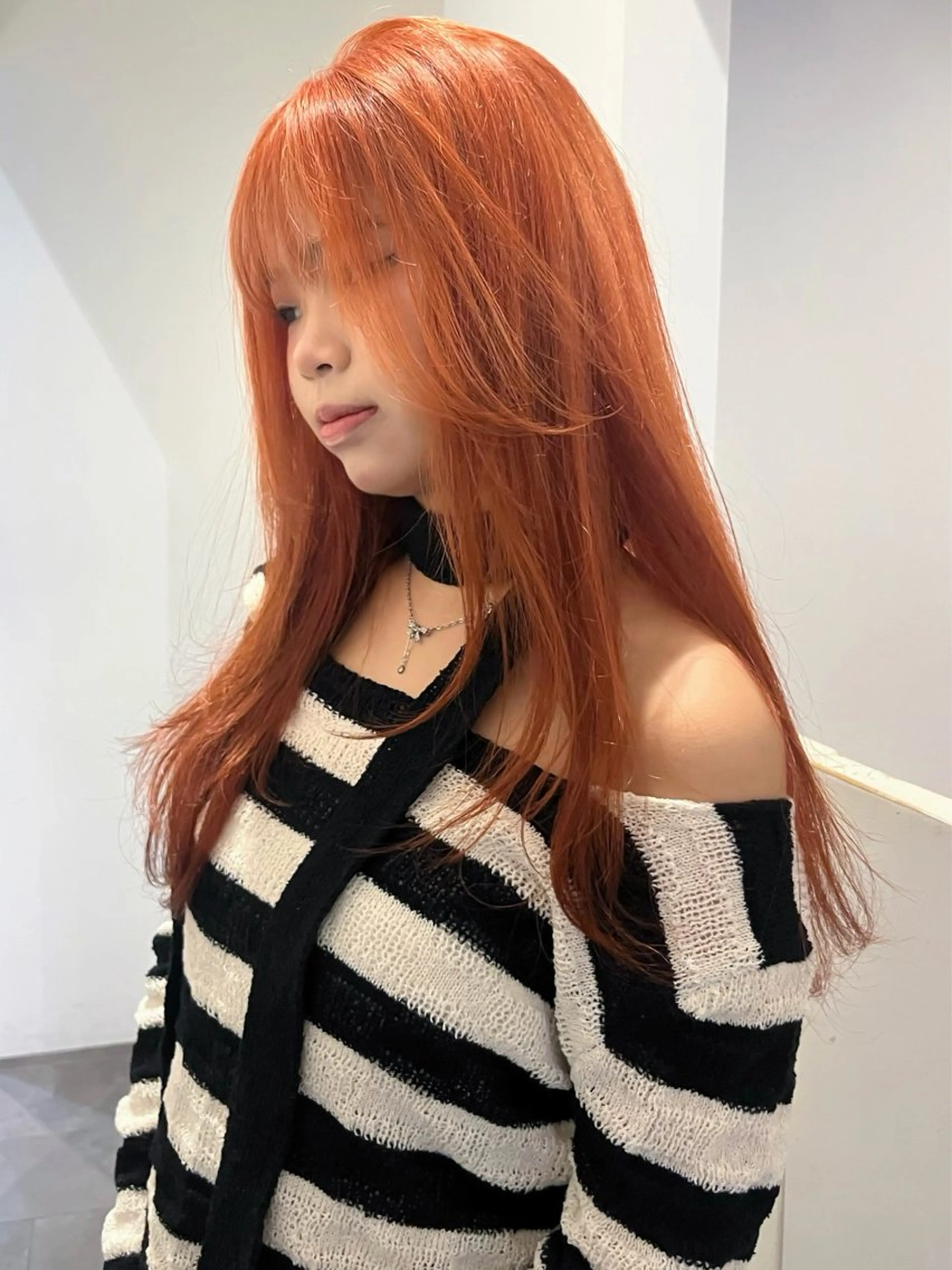 ロング ヘアカラー 愛瑠奈 erunaのヘアスタイル