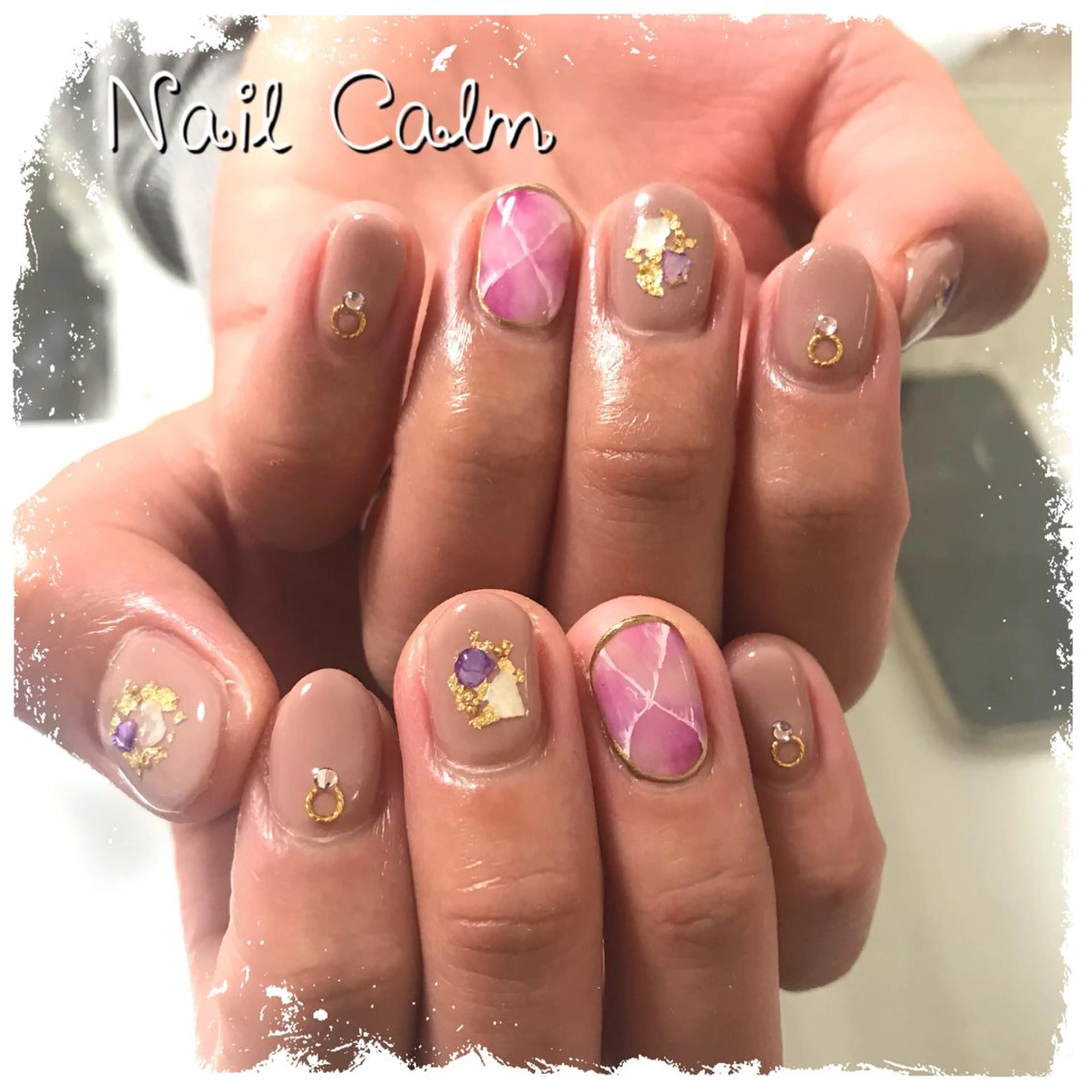 ネイル アートネイル 春ネイル ハンドネイル Nail Calm所属・プライベートサロン Calmのネイルデザイン