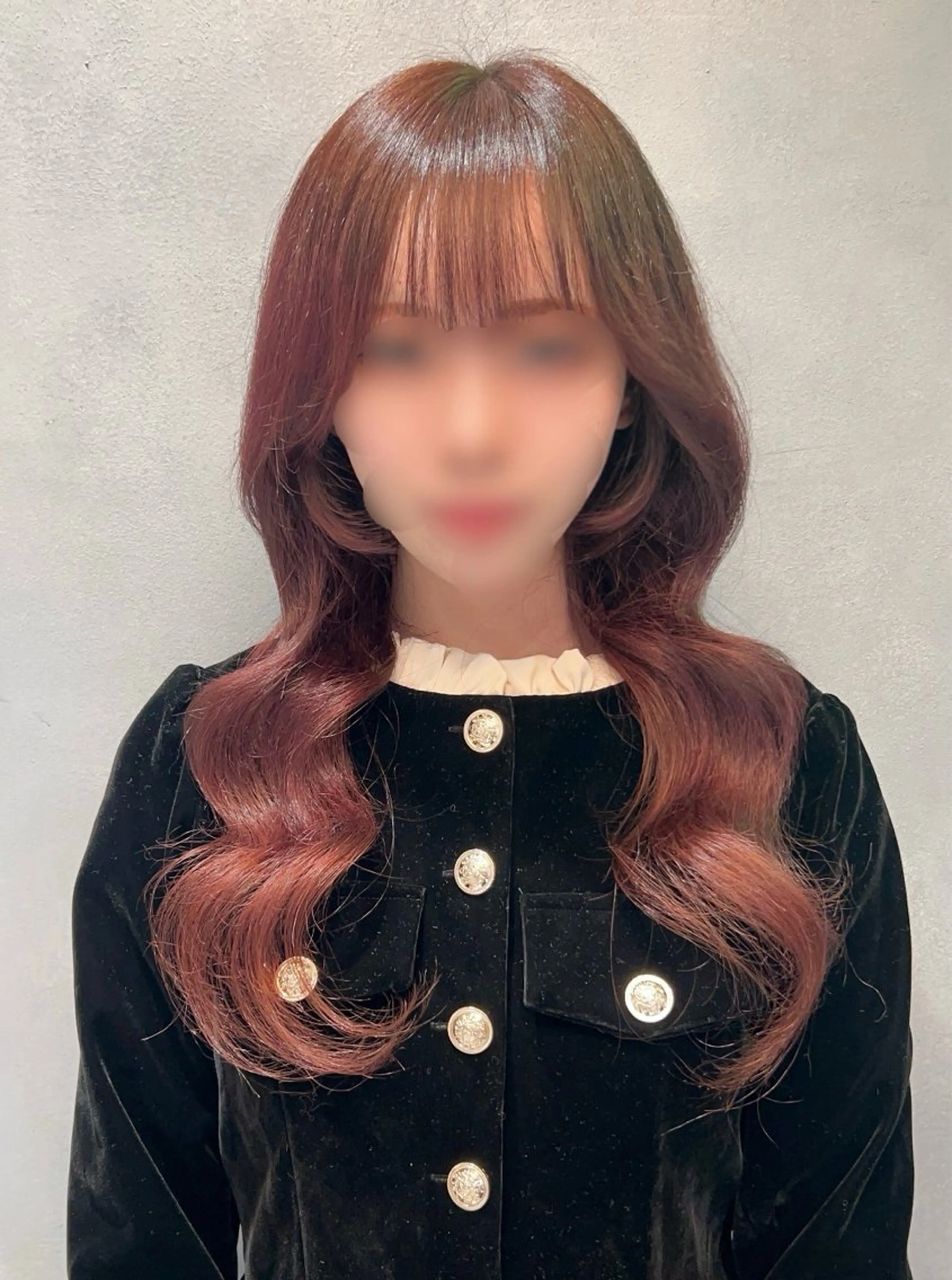 カラー 透明感カラー💙 束感マツエク🪼海月のヘアスタイル