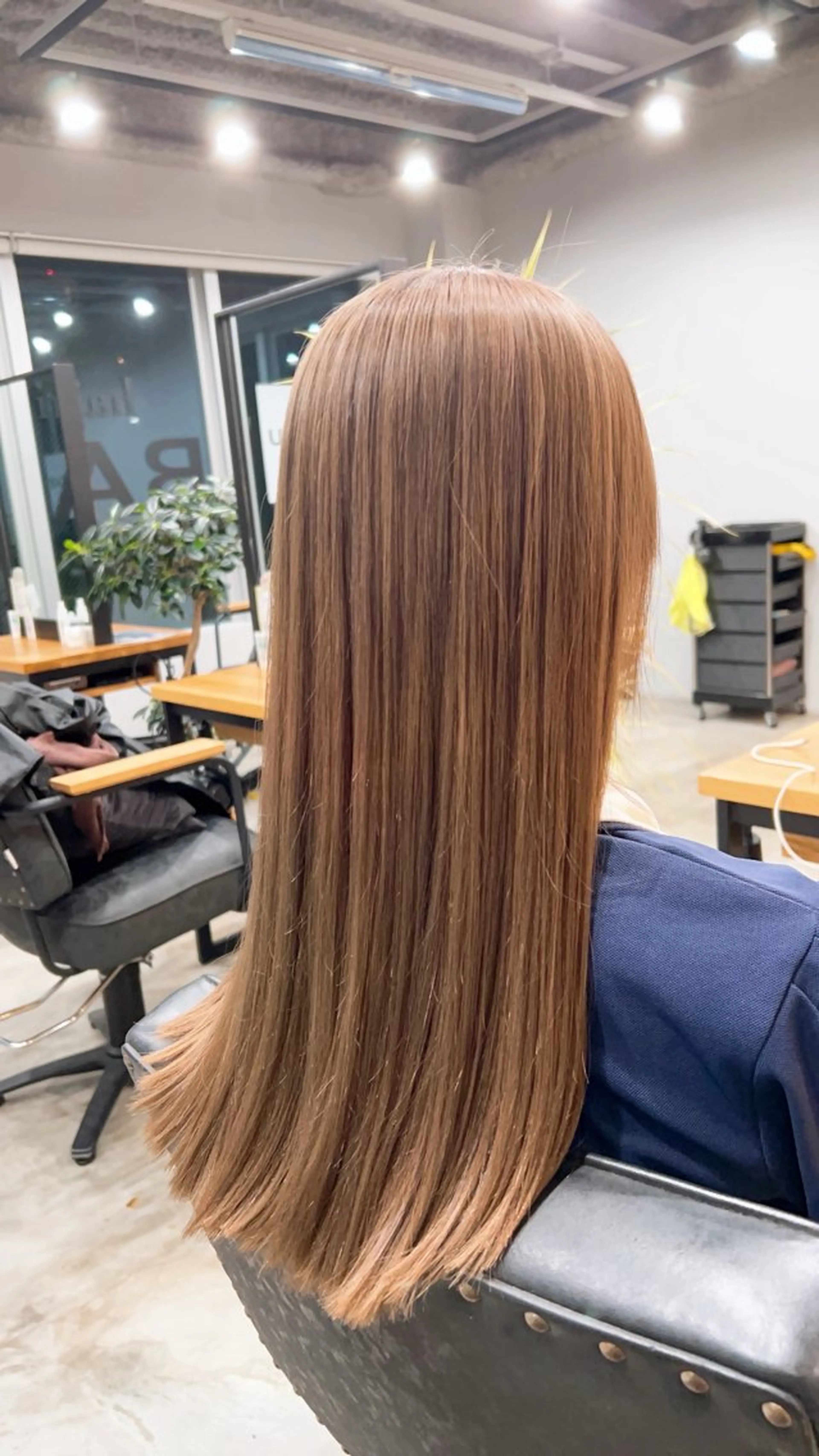 ロング 縮毛矯正 カット ヘアカラー 宗近 拓磨のヘアスタイル