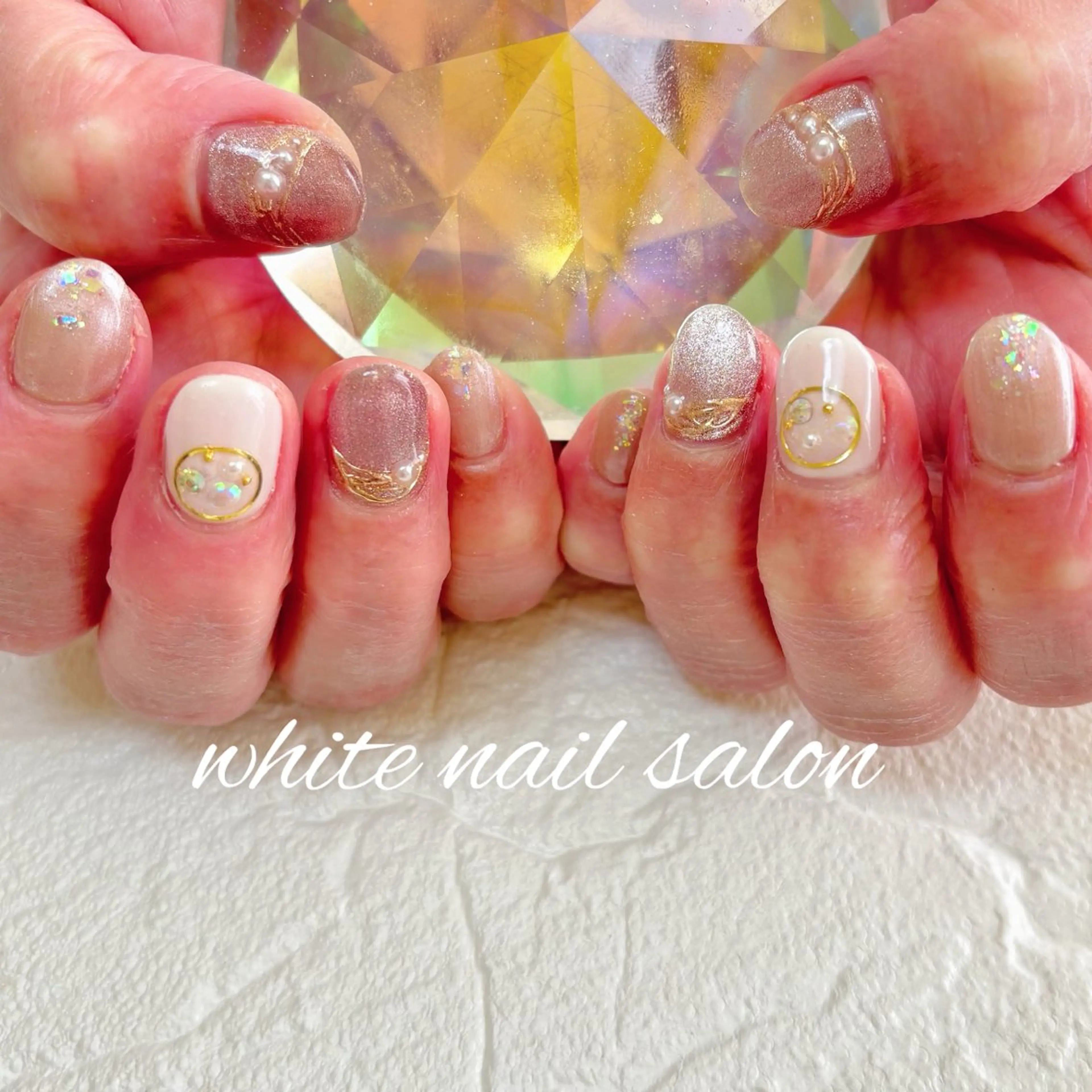 ネイル フットネイル ハンドネイル white nail salonのネイルデザイン