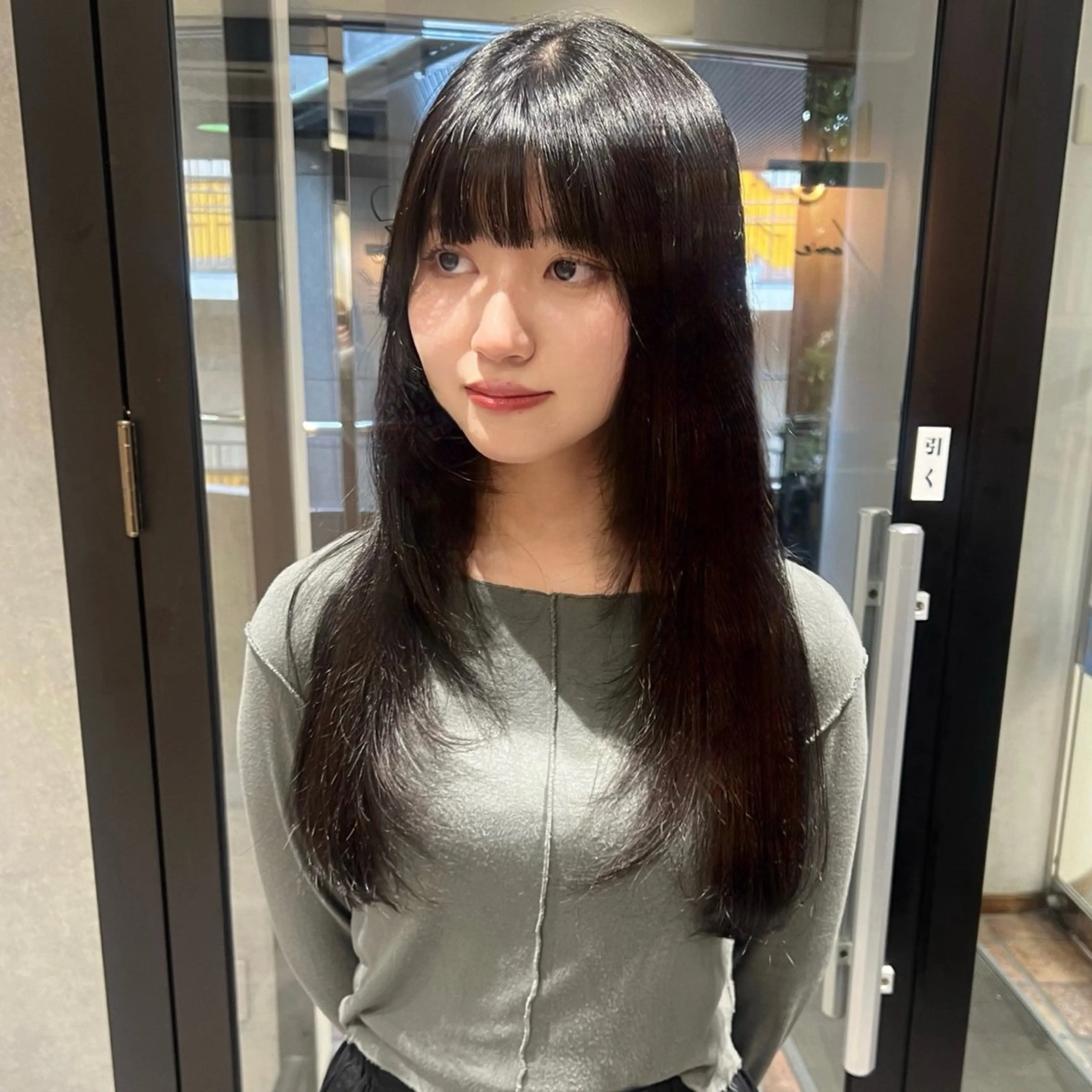 ロング レイヤーカット ロング カット AI TOKYO S所属・mizuki 【韓国レイヤー】のヘアスタイル