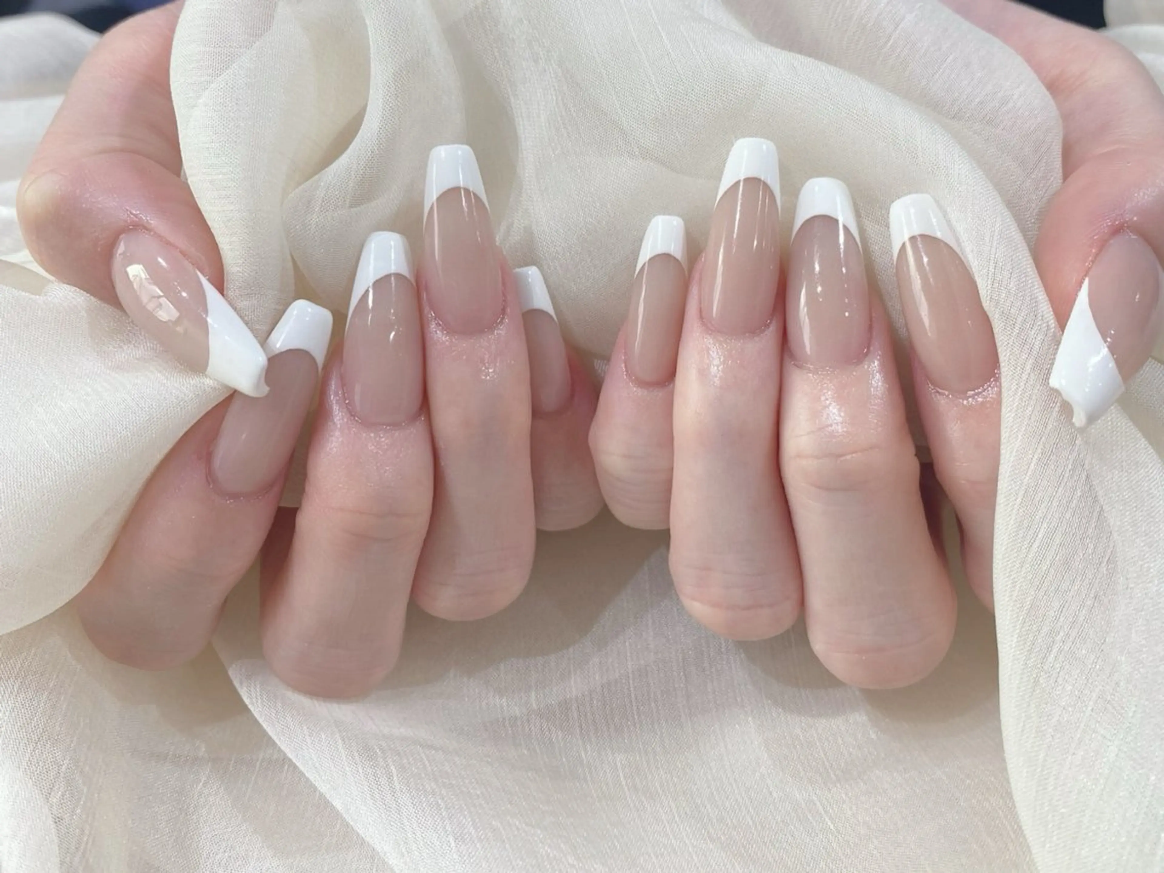 セミロング ハンドネイル Nail  R💫 naoのネイルデザイン