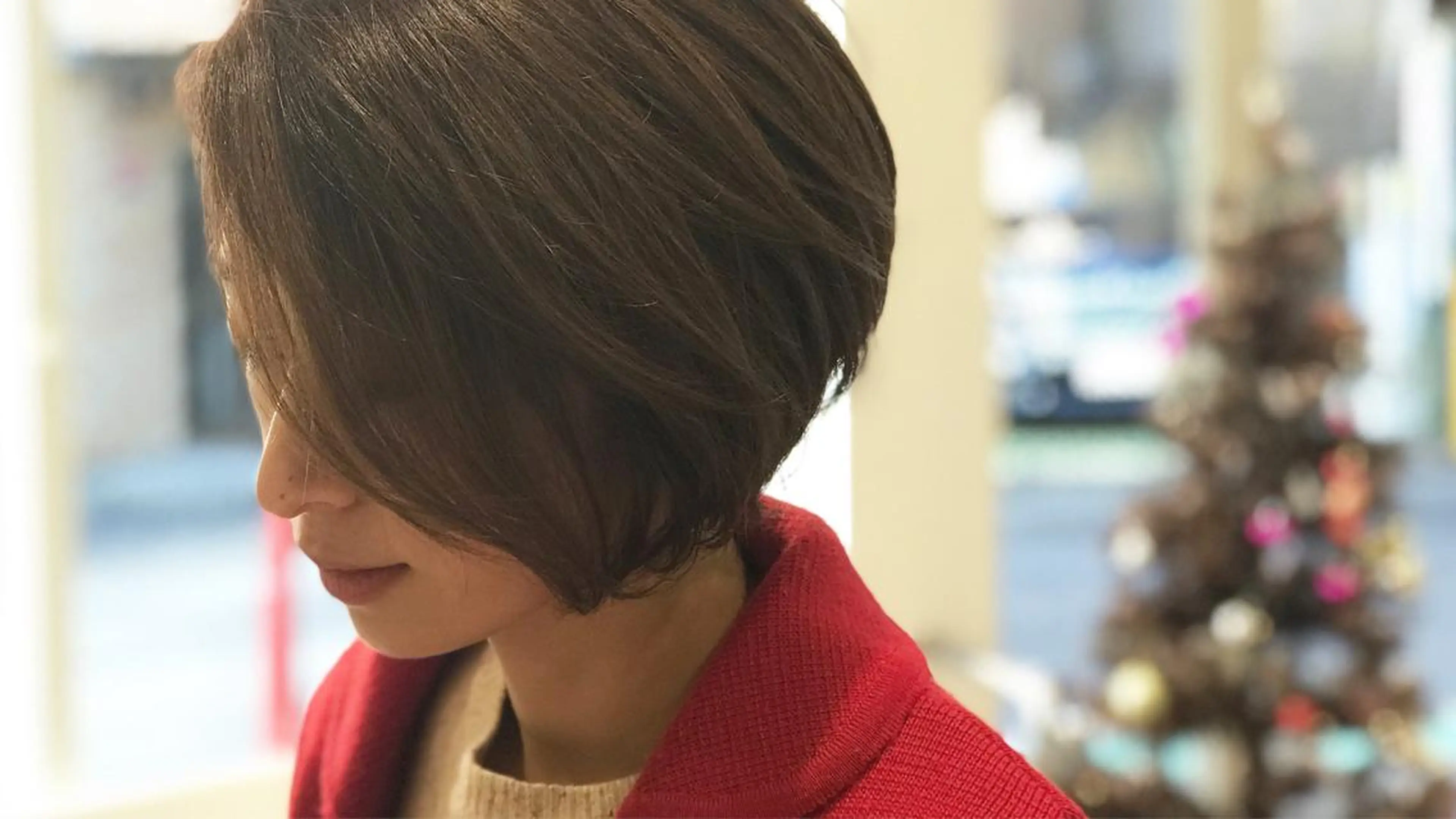 ショート カラー ウエモト　タク ショート/レイヤーのヘアスタイル