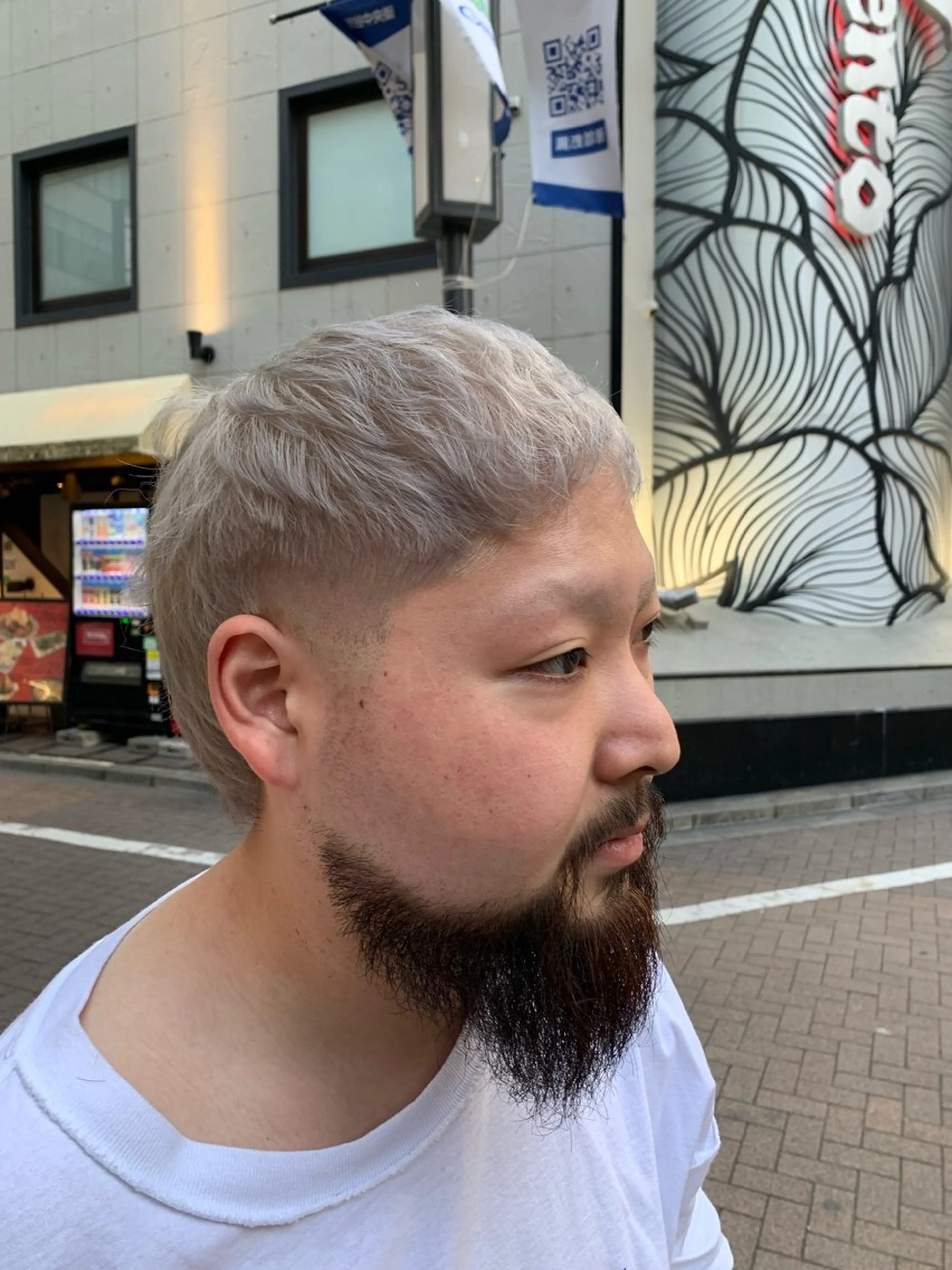 ショート カラー メンズ メンズブリーチ ブリーチ ケアブリーチ 透明感カラー 三村 竜也のヘアスタイル