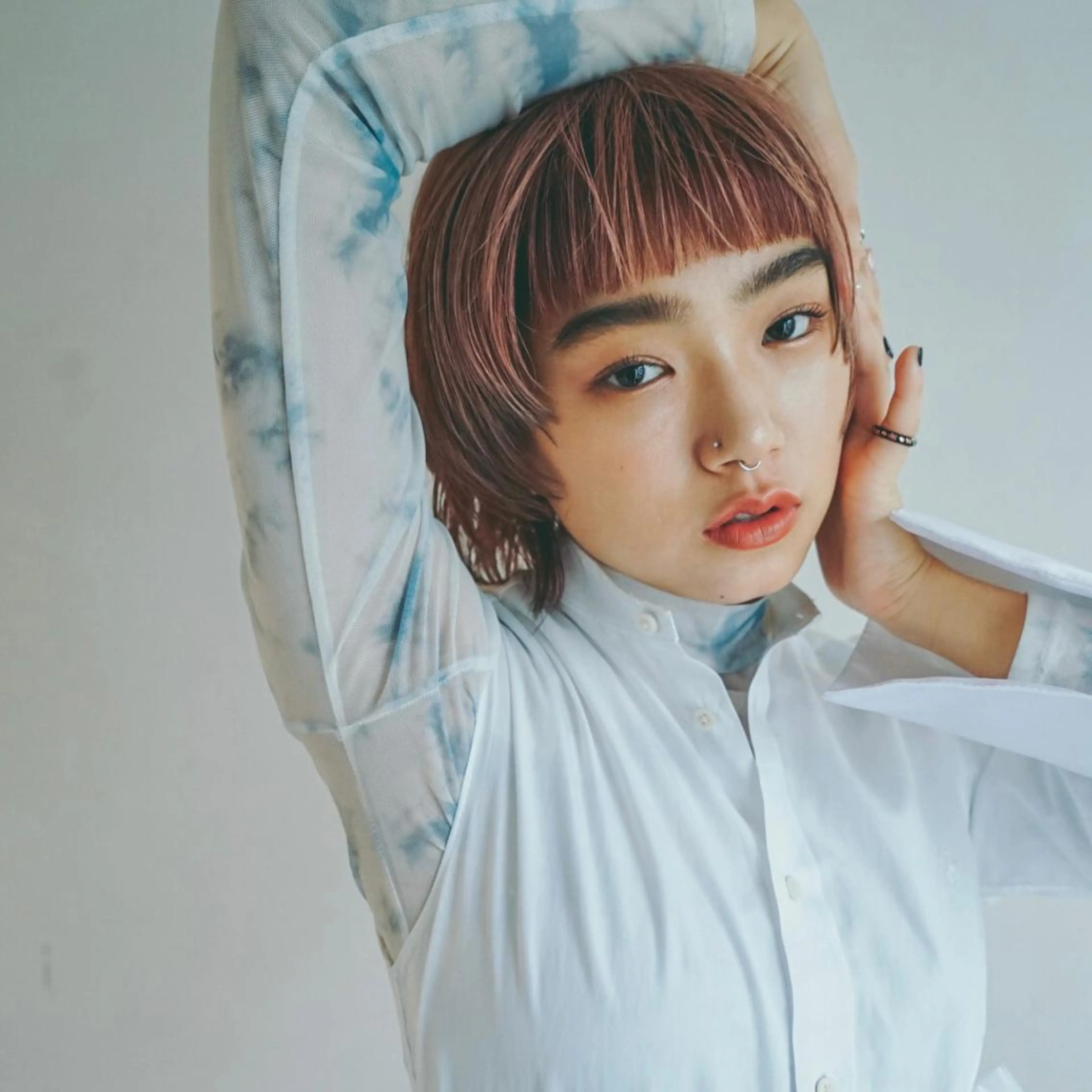 ミディアム カラー ミディアムパーマ ブリーチ ケアブリーチ ダブルカラー ハイライトカラー カット ヘアカラー ブリーチ/レイヤー 🌻Mutsumiのヘアスタイル