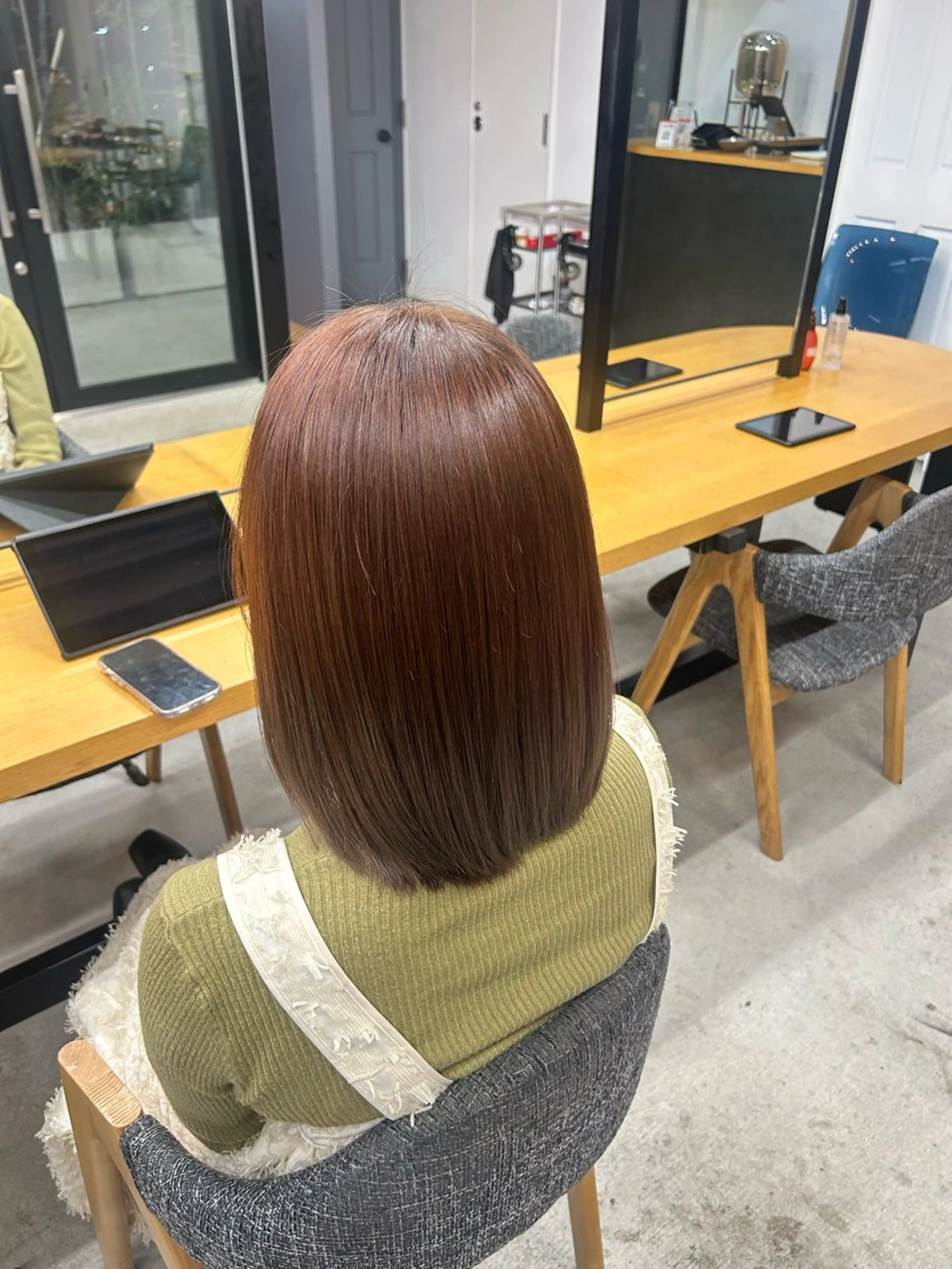 セミロング カラー 天神/韓国レイヤー /髪質改善/ココロのヘアスタイル