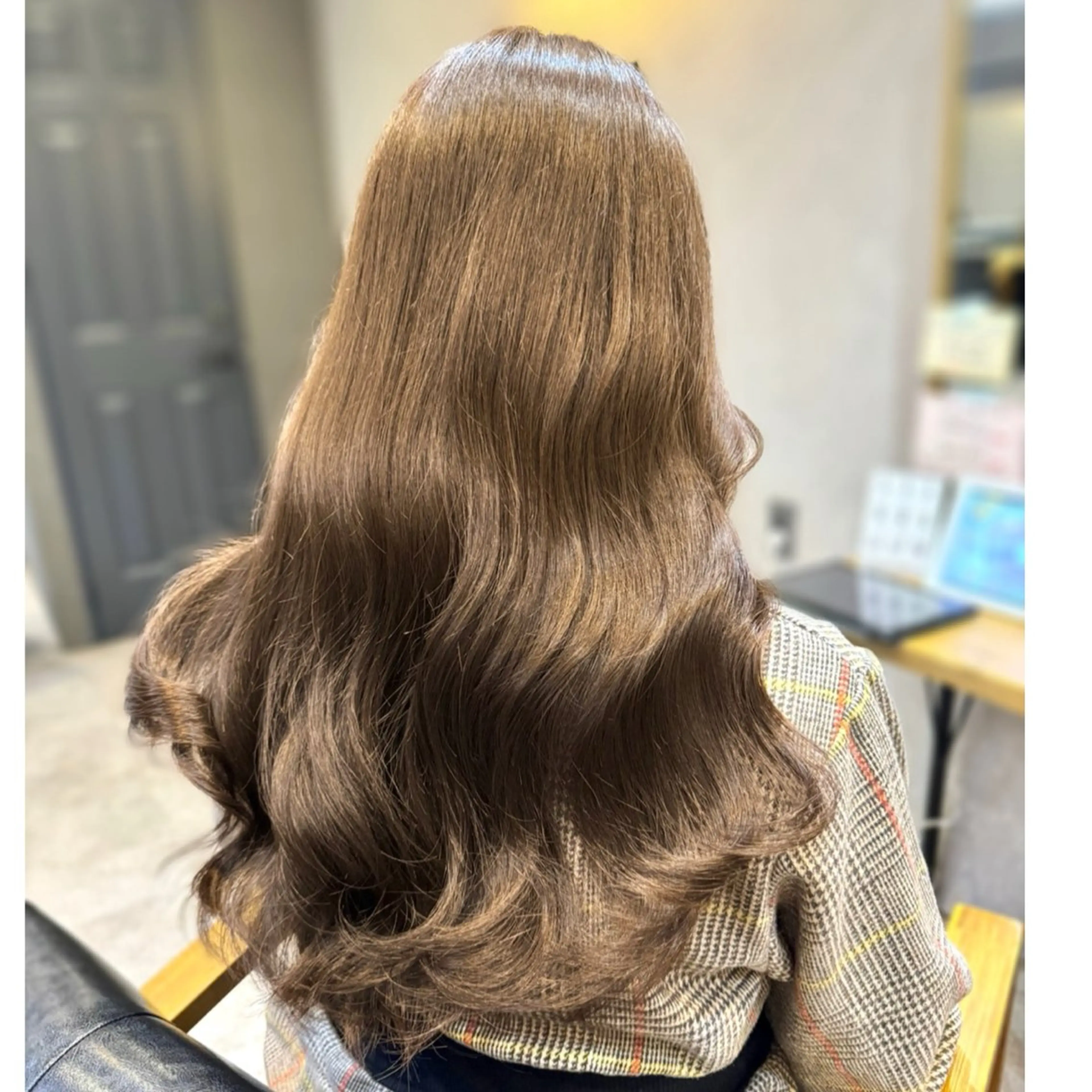 セミロング ヘアカラー 森 隆秀/韓国ヘアのヘアスタイル