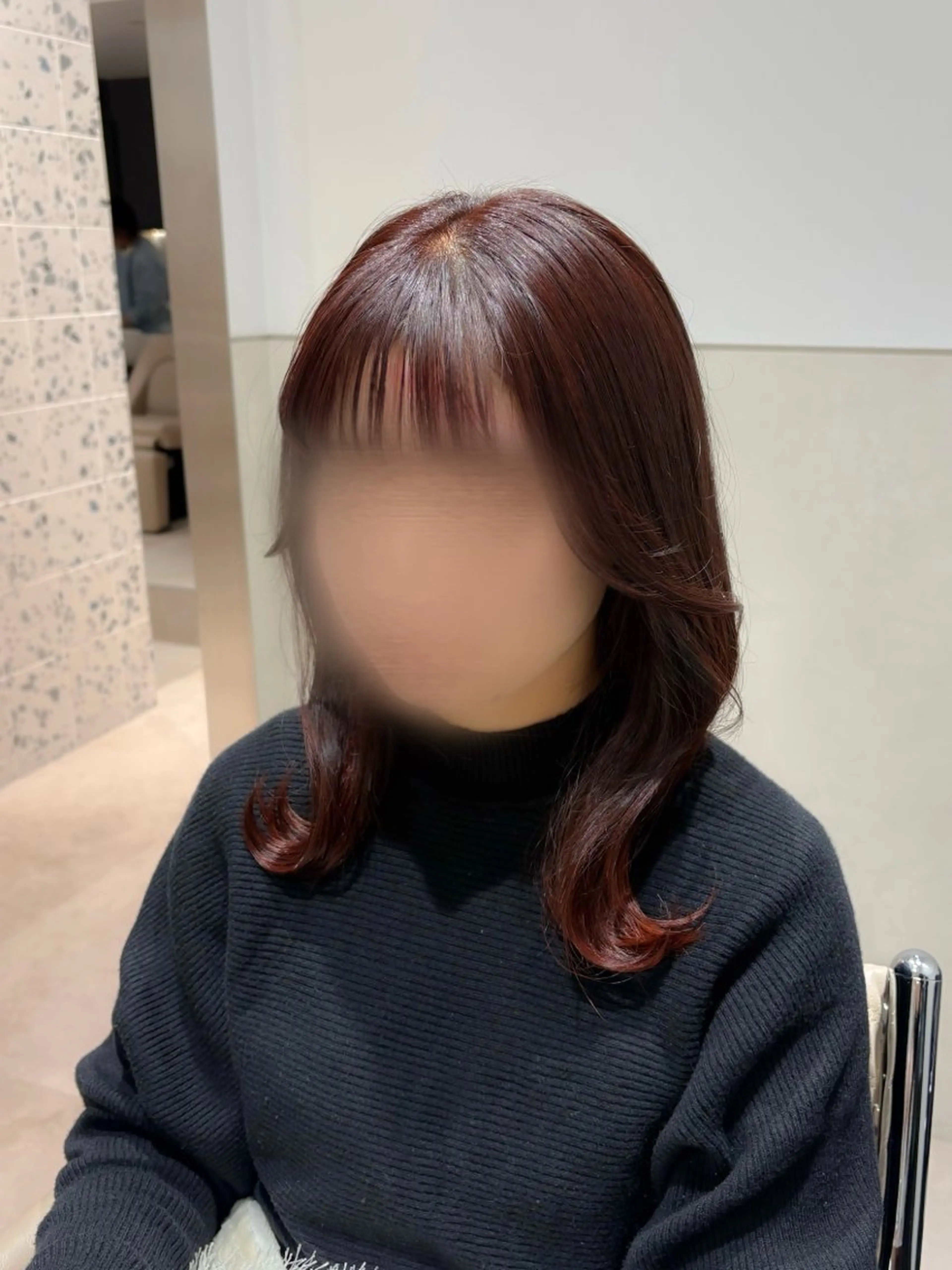 セミロング カラー SALOWIN京都河原町suite店所属・うる艶カラー／ 髪質改善／arisaのヘアスタイル