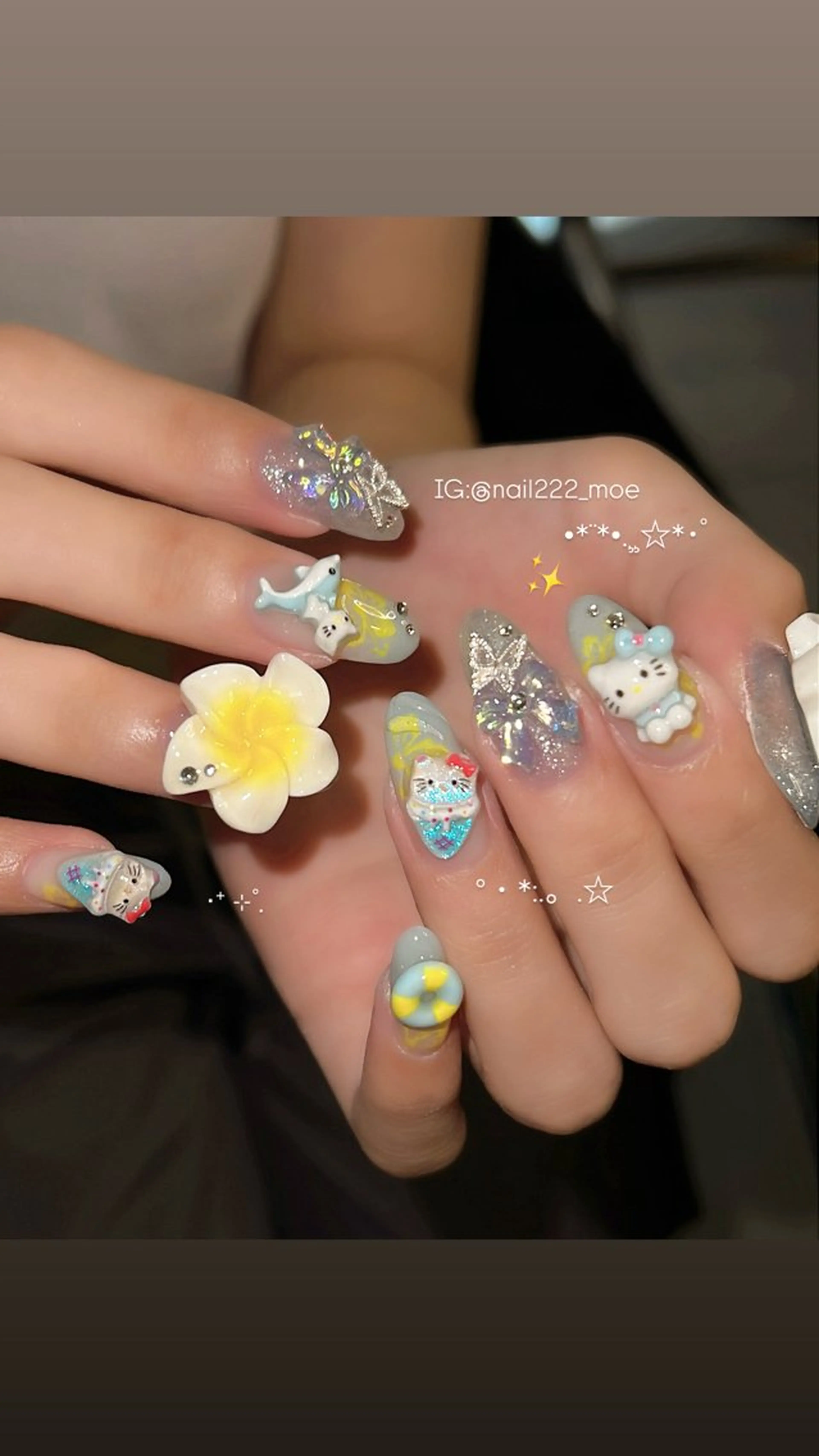 ネイル ハンドネイル ⟡.*222⋰˚☆ MöEのネイルデザイン