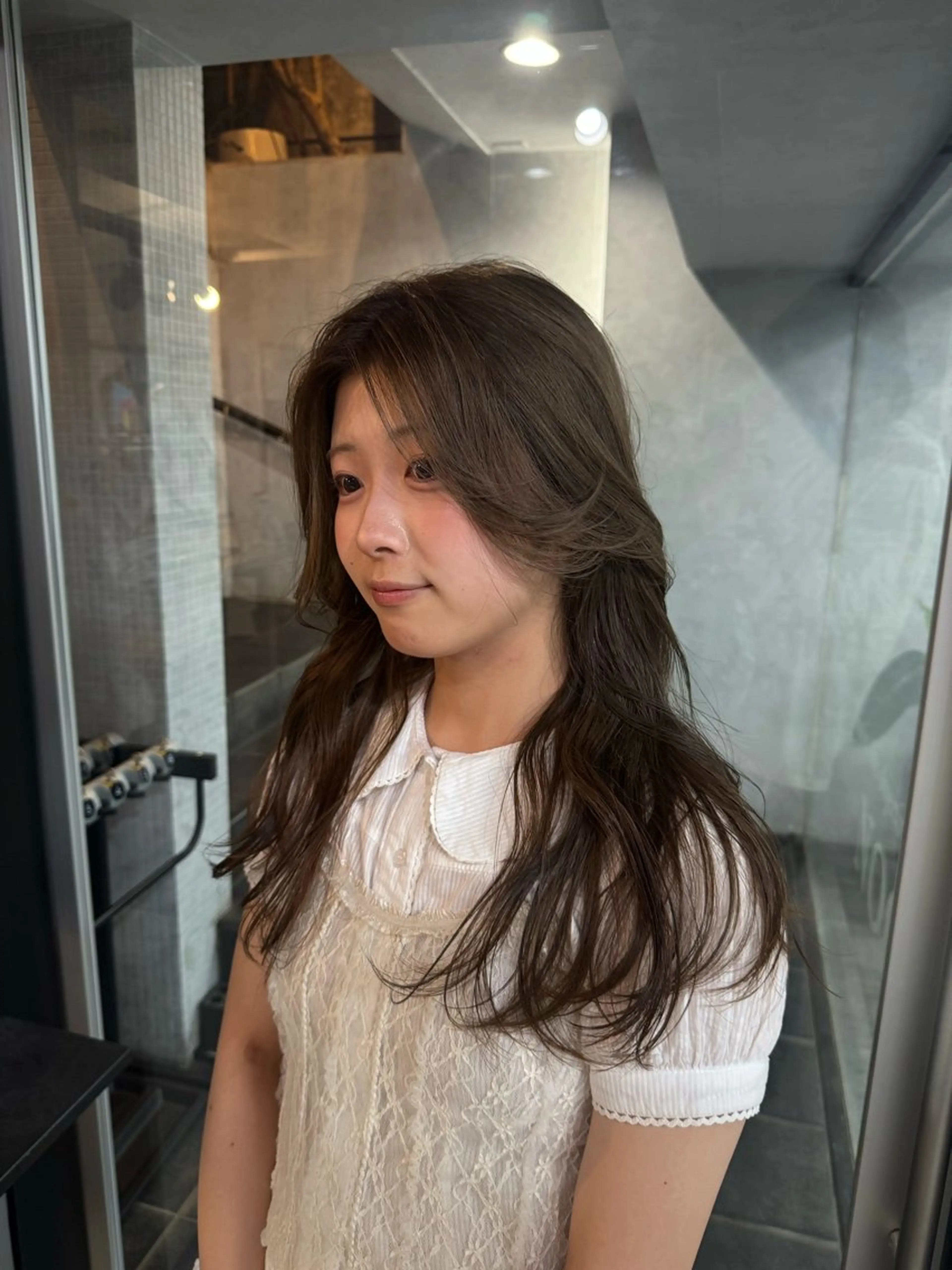 ロング カラー あなたのお悩み改善" You"💚❤️💛のヘアスタイル