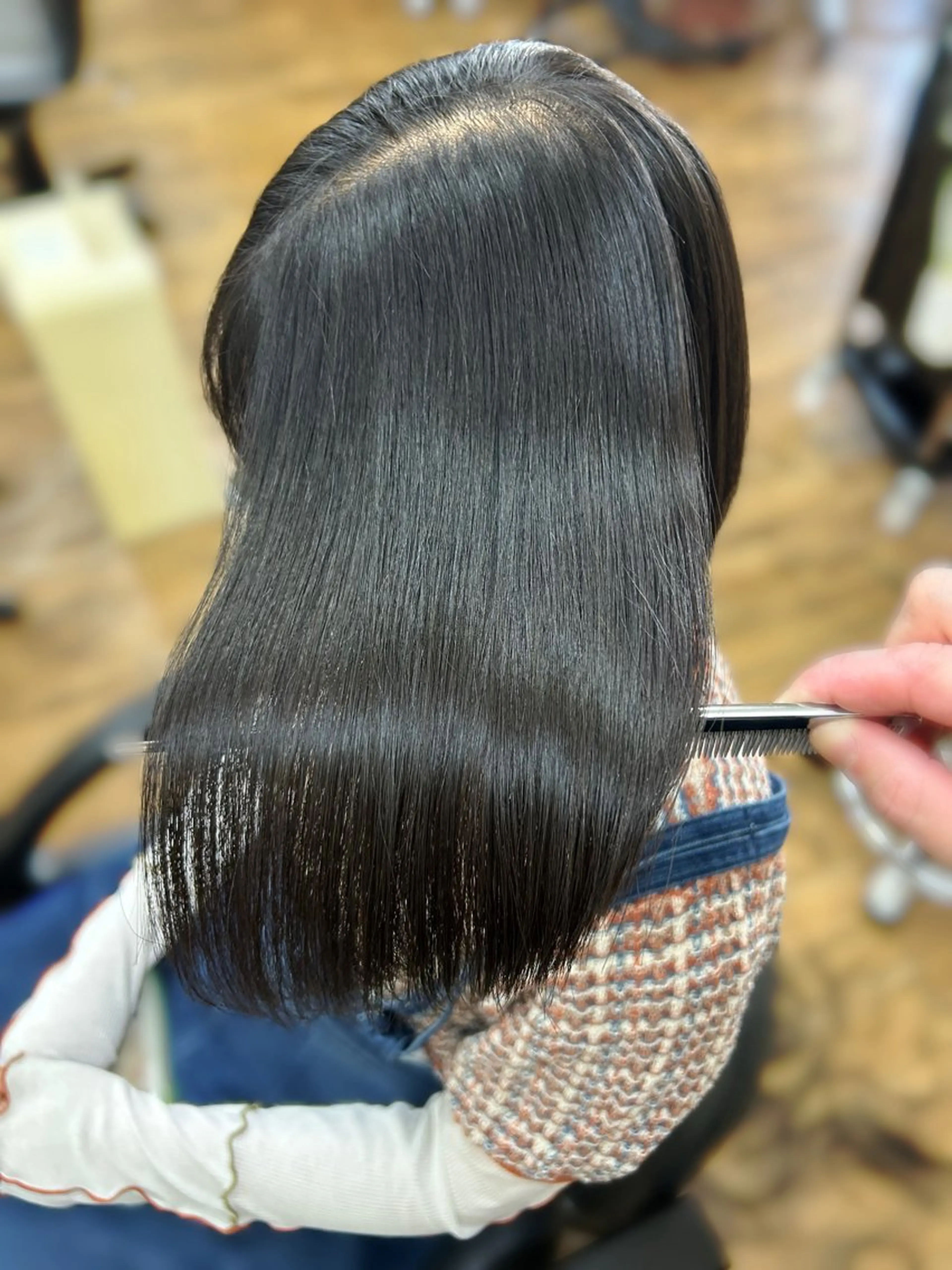 ミディアム みやたゆうき 髪質改善講師のヘアスタイル