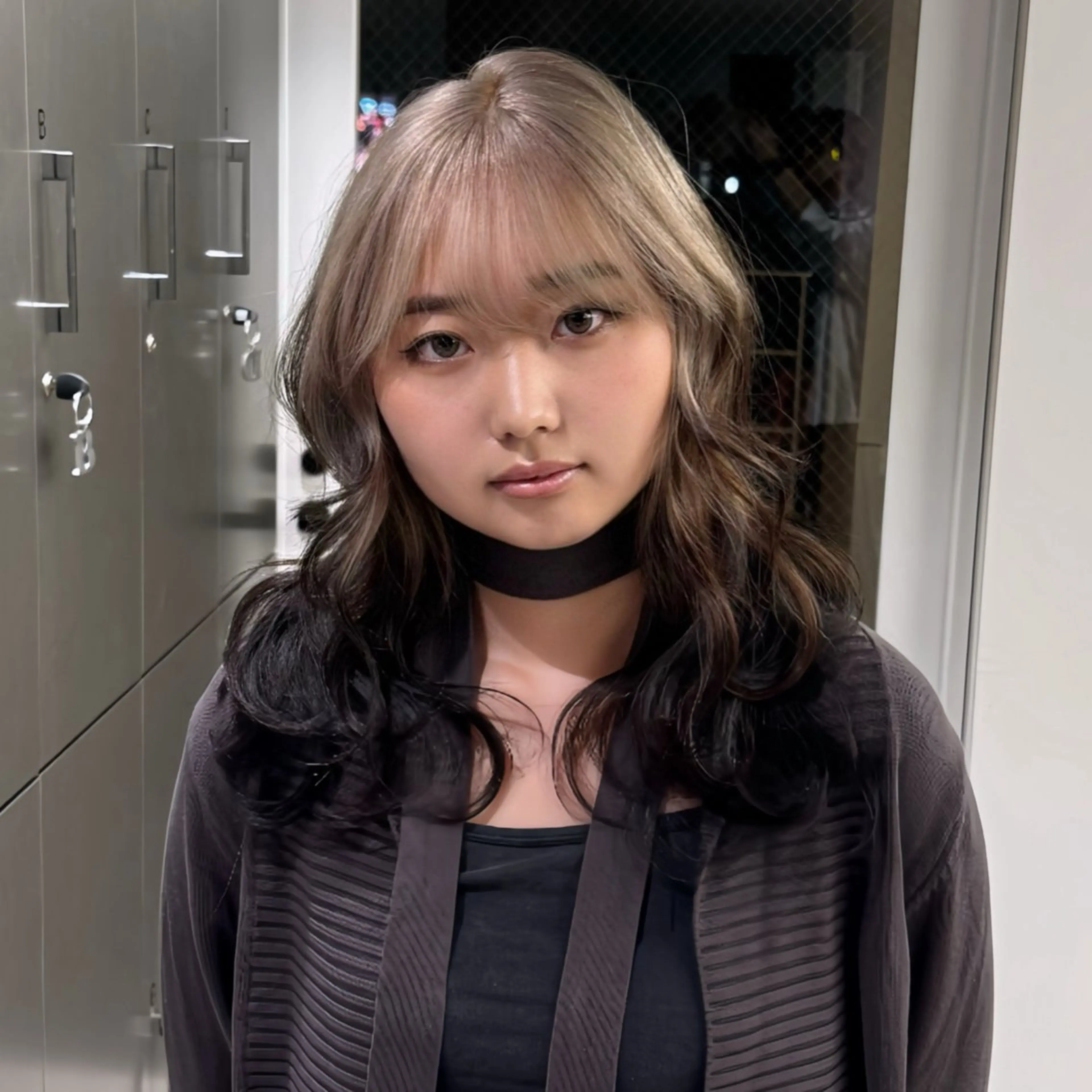 セミロング カラー ヘアカラー ハイトーン/デザイン カラー／悠斗のヘアスタイル