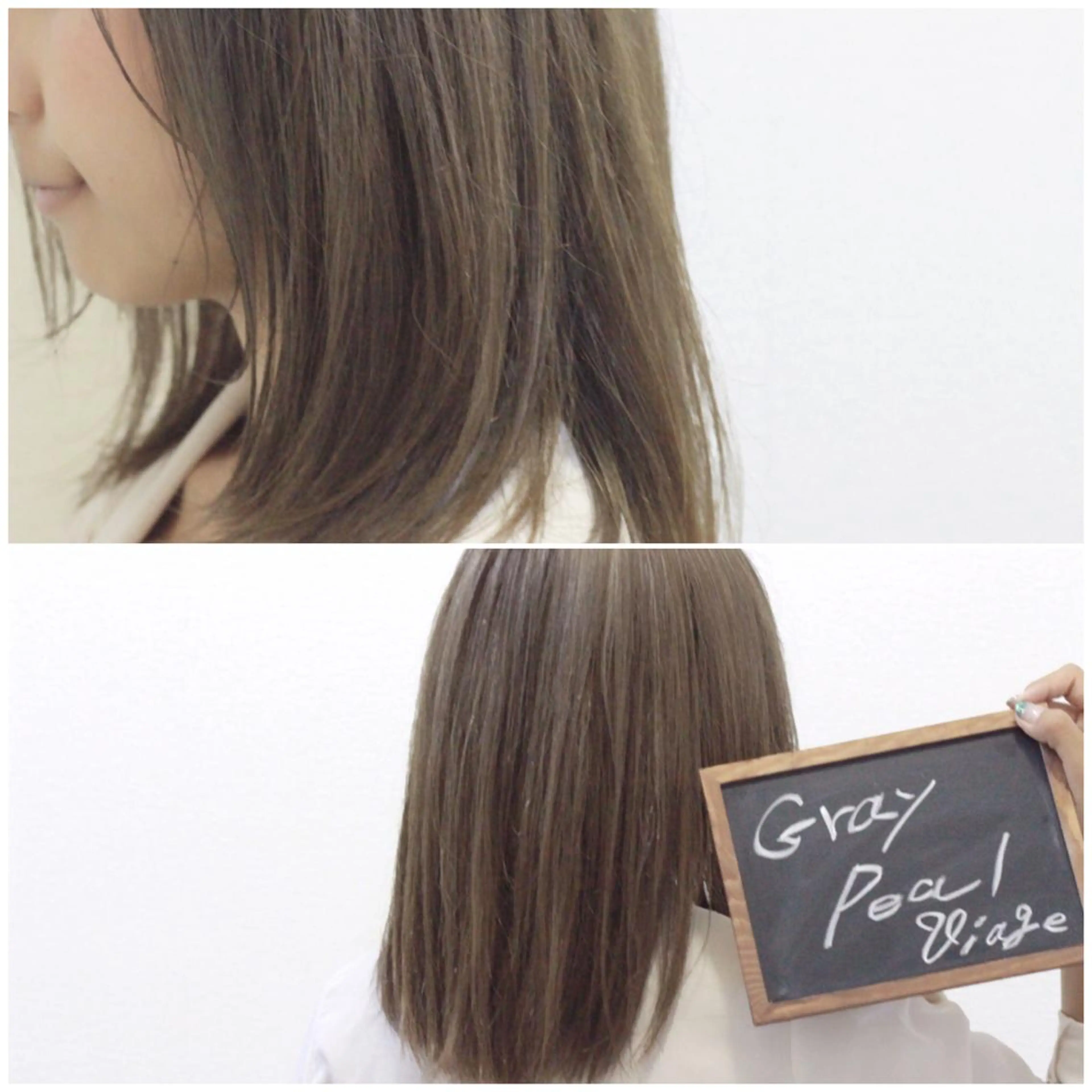 ミディアム カラー ダブルカラー Viage （ビアージュ）のヘアスタイル