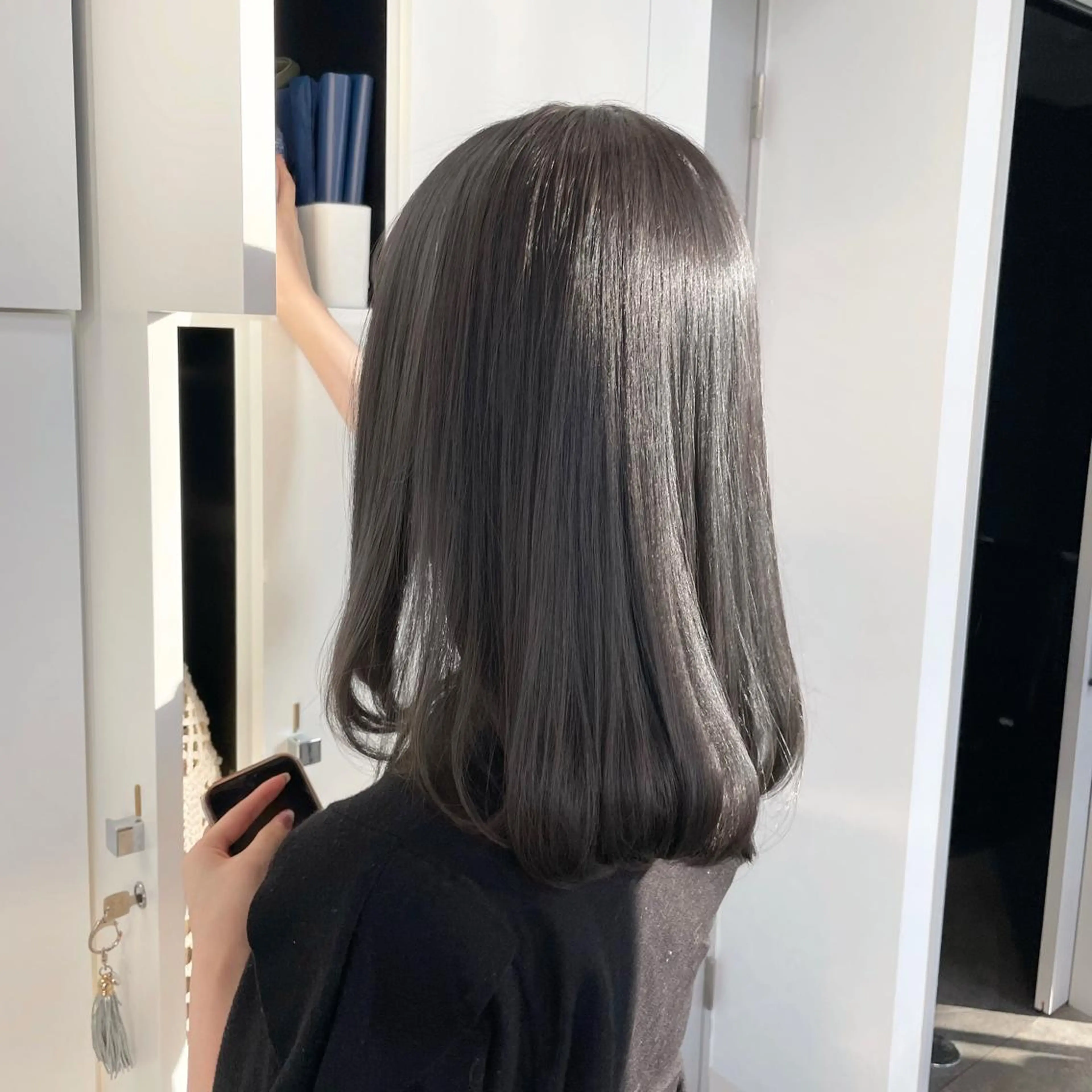 セミロング カット ヘアカラー トリートメント SALOWIN表参道 arist店所属・柔らか透け感カラー 🌿ムロヤリョウスケのヘアスタイル