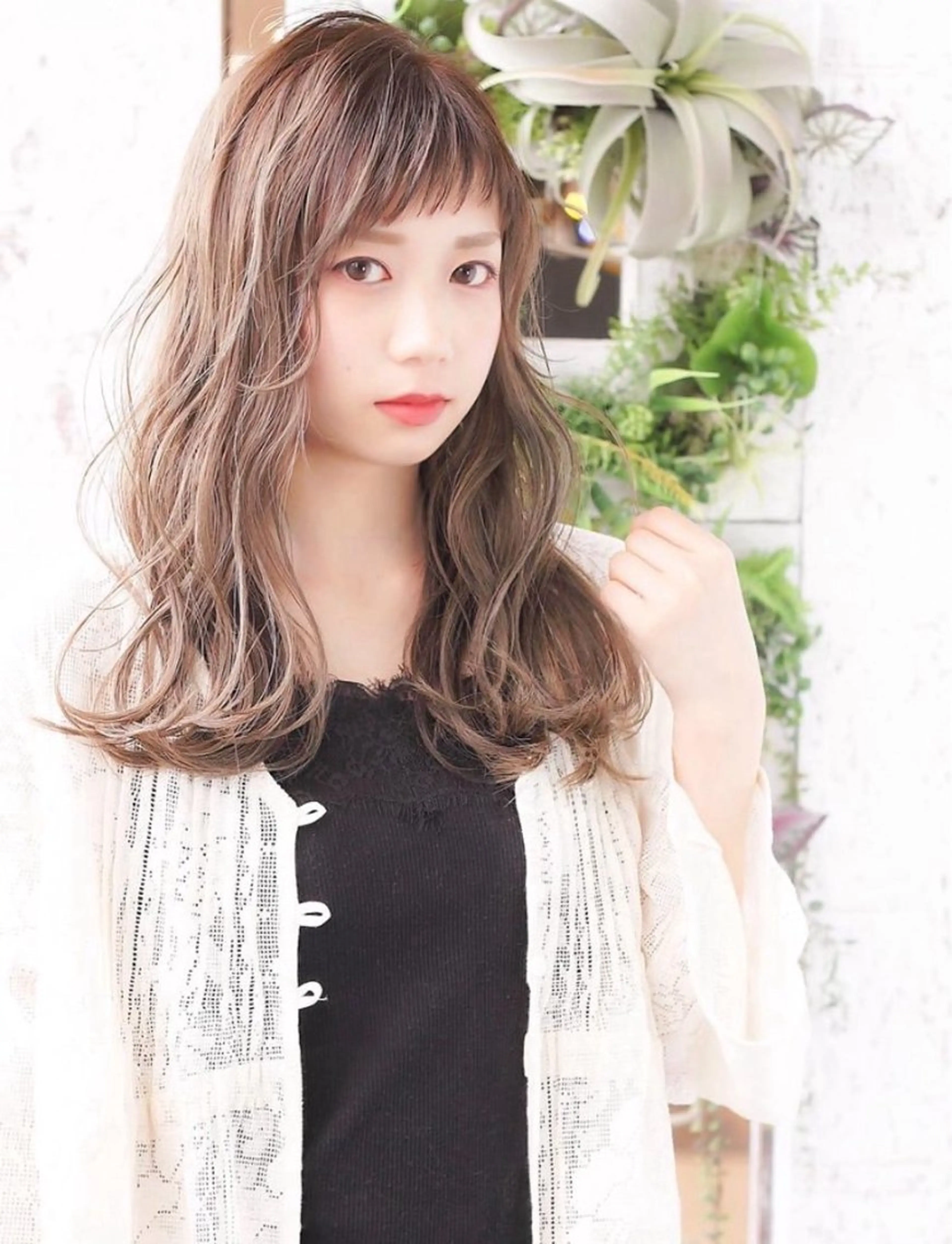 カラー 🫧艶髪カラー/ナチ ュラルヘア🌿まつきのヘアスタイル