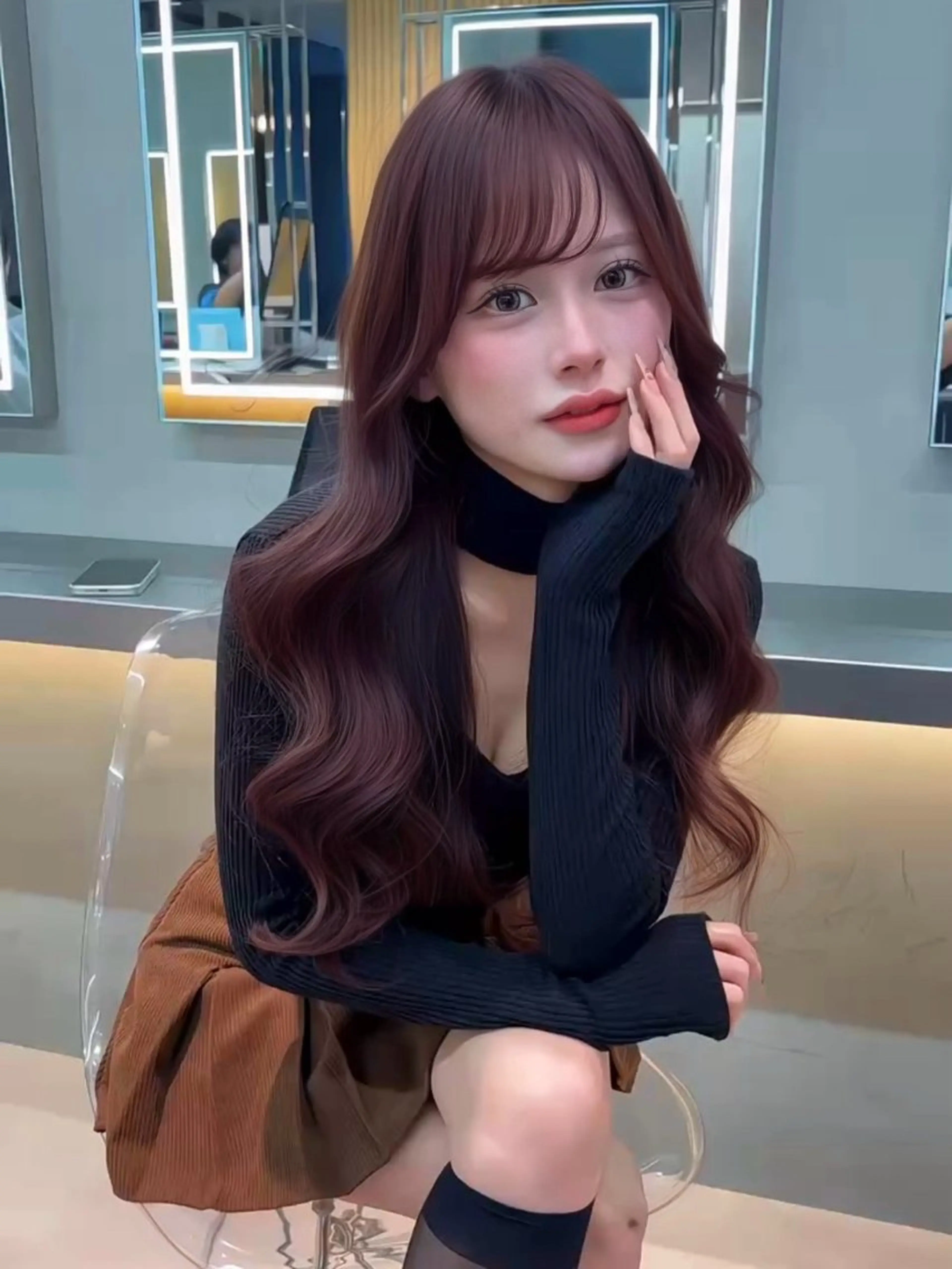 ロング カラー ベージュカラー ブリーチ 透明感カラー ブリーチなしカラー 髪質改善 カット ヘアカラー 【ブリーチなし】 吉村　清志のヘアスタイル