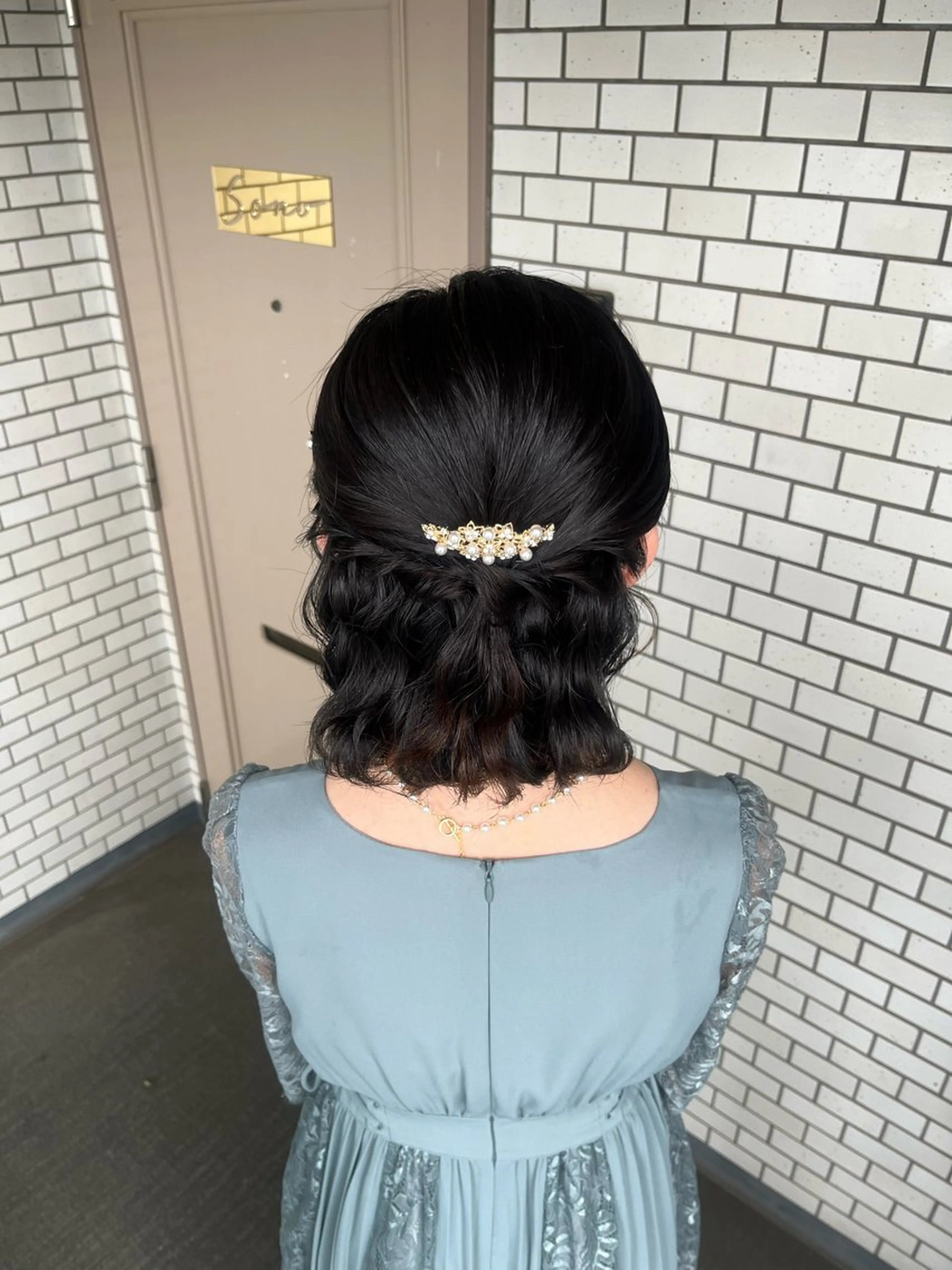 ヘアアレンジ ハーフアップ ボブ ヘアセット 推し活＊イベントヘア 💕ゆり🐈🐾のヘアスタイル