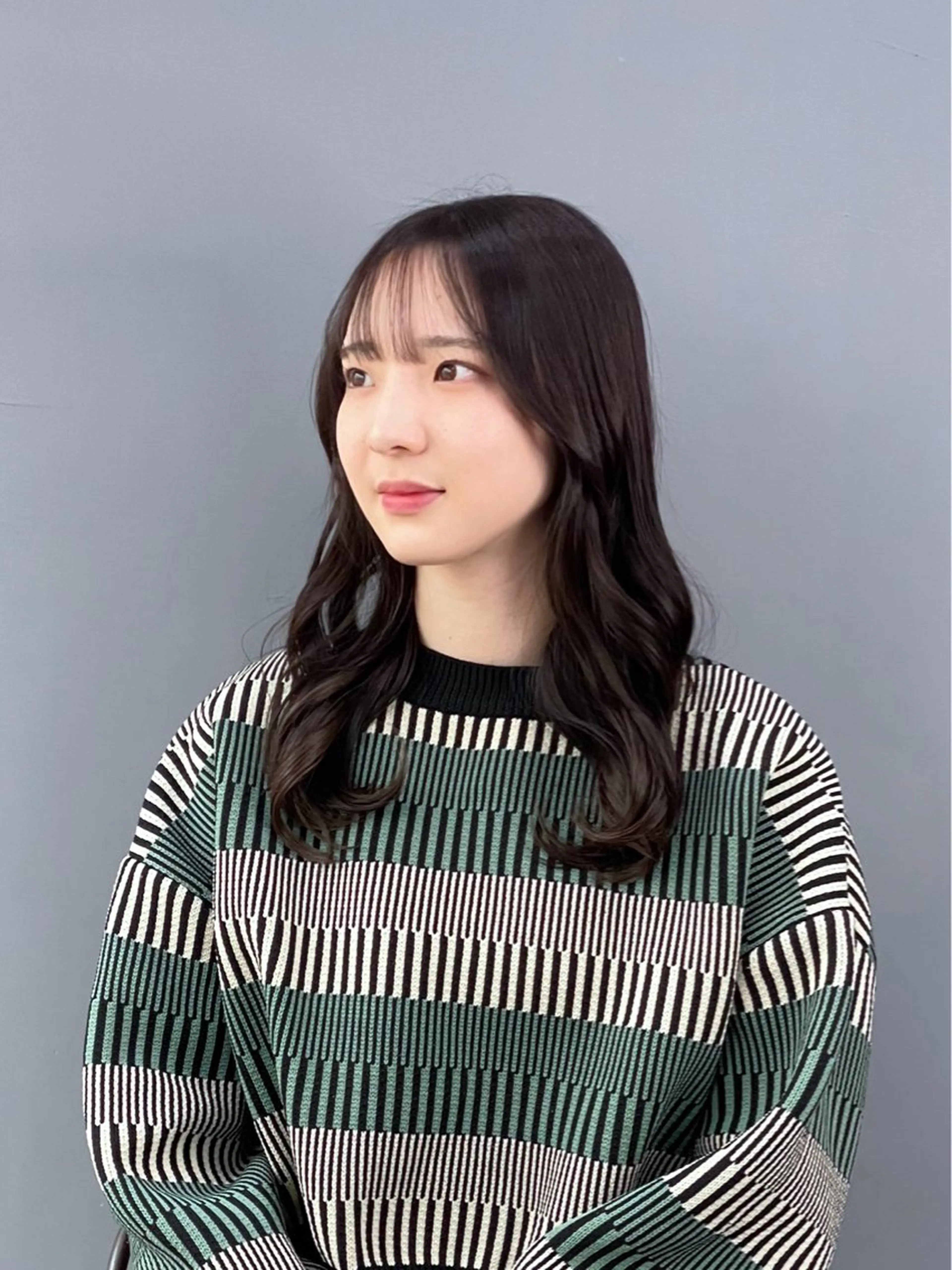 セミロング カット ヘアカラー トリートメント MUSE bis所属・透明感カラー/韓国風 /清水翔太のヘアスタイル