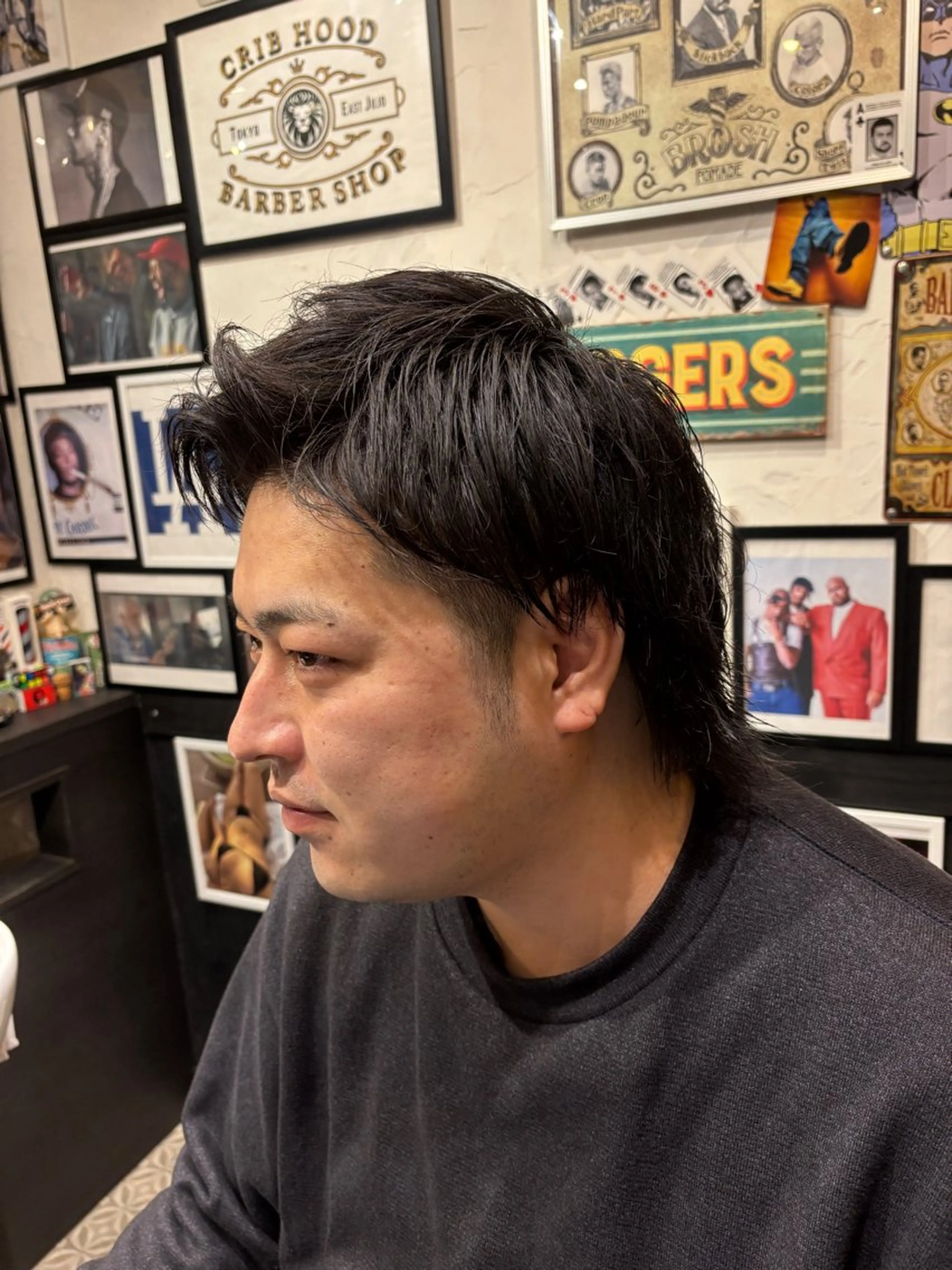 ミディアム メンズ CribHoodbarbershop所属・白井 昇太のヘアスタイル