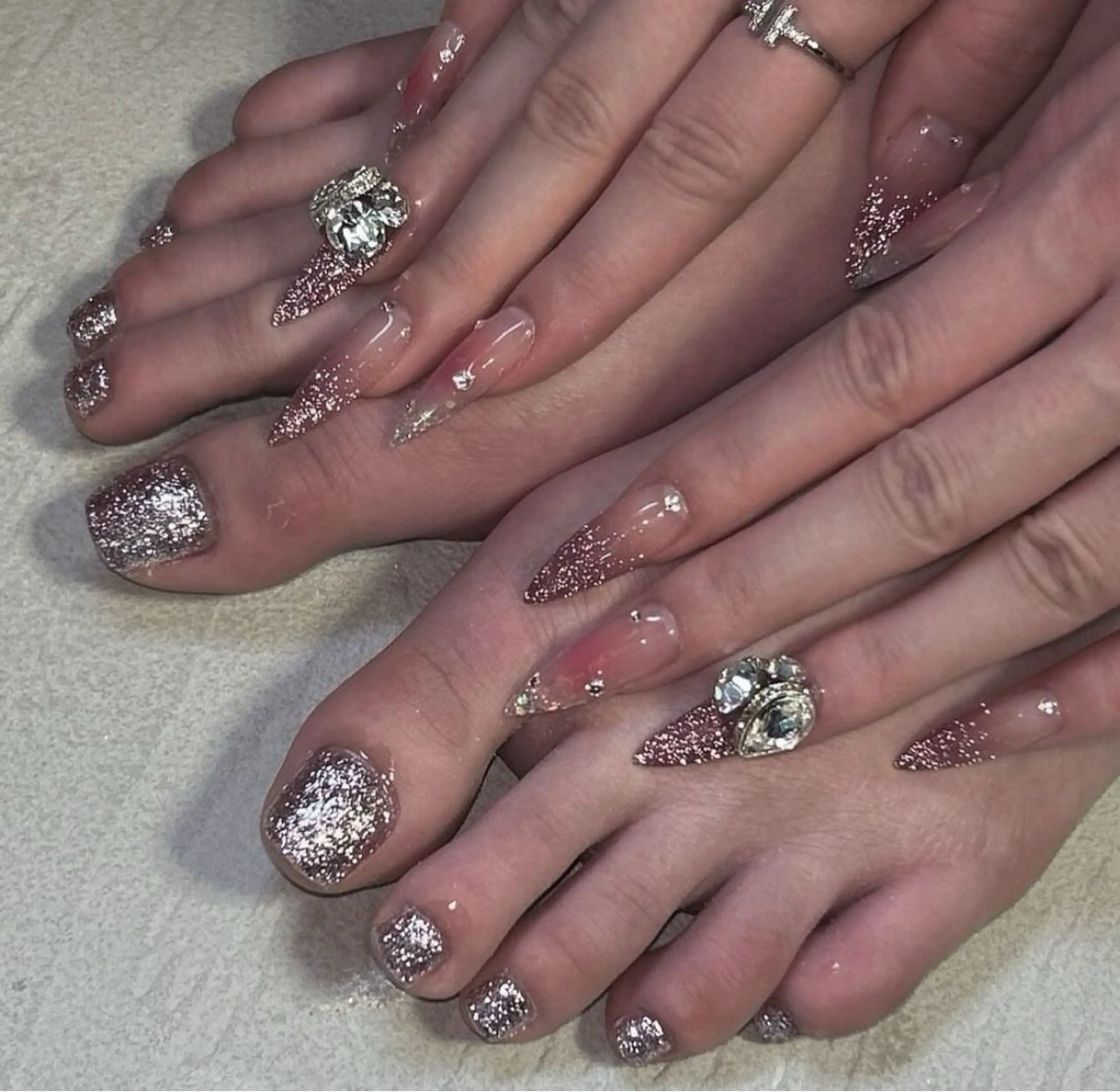 ロング kurumi nailのネイルデザイン