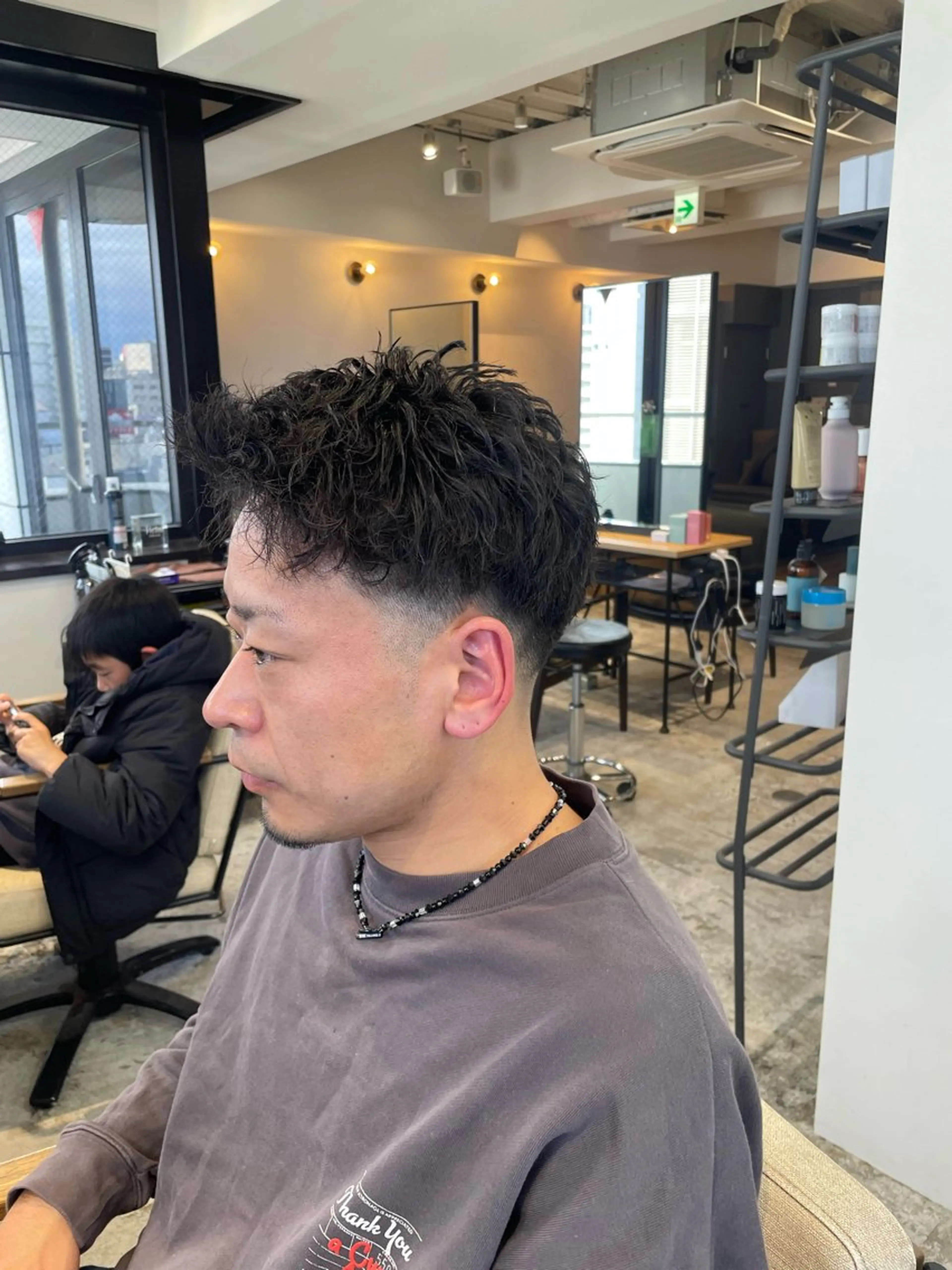 ショート ショートヘア メンズパーマ梅田 ・川副史晶のヘアスタイル