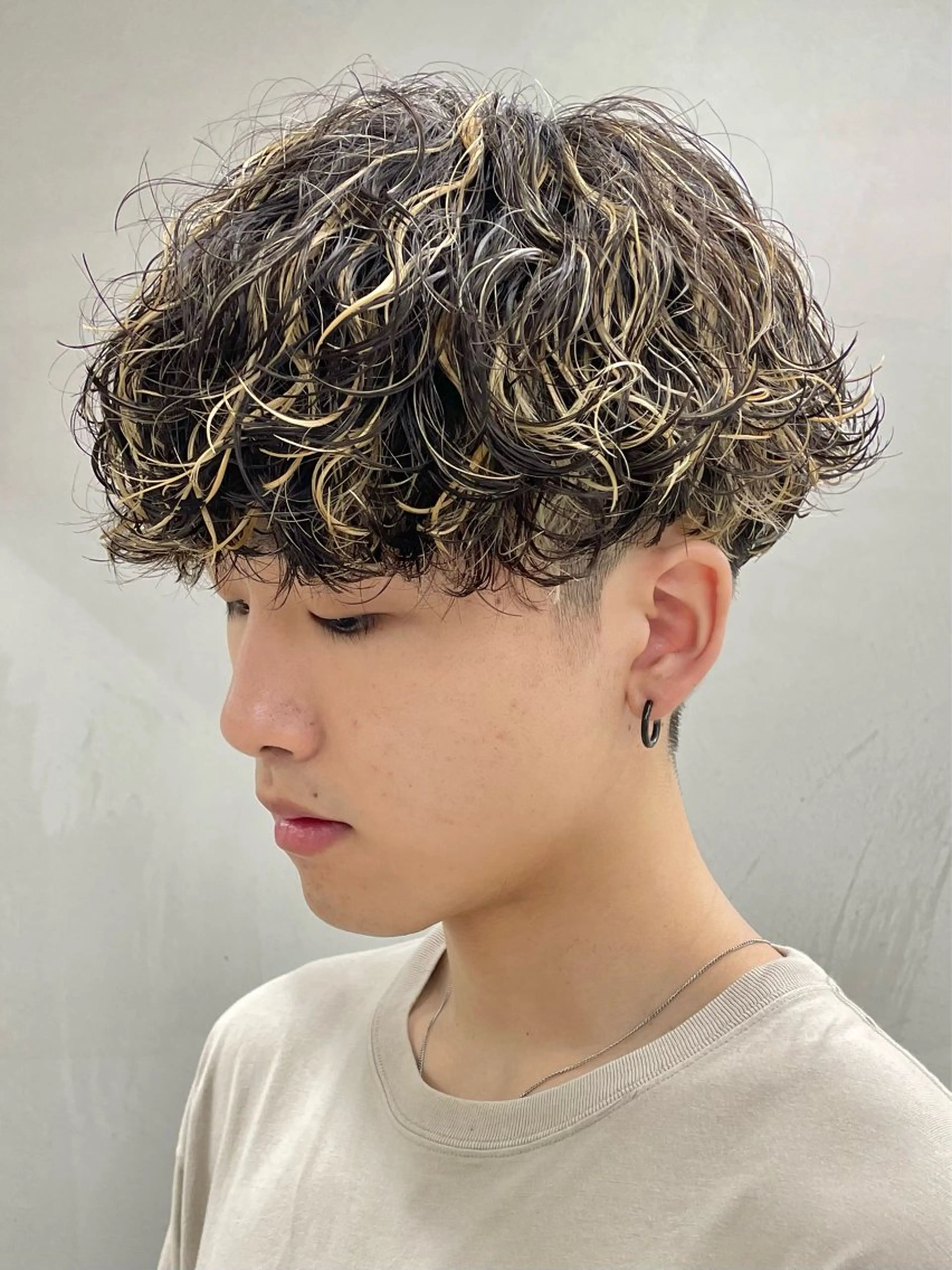 カラー パーマ メンズ ヘアカラー パーマ 深谷 侑亮のヘアスタイル