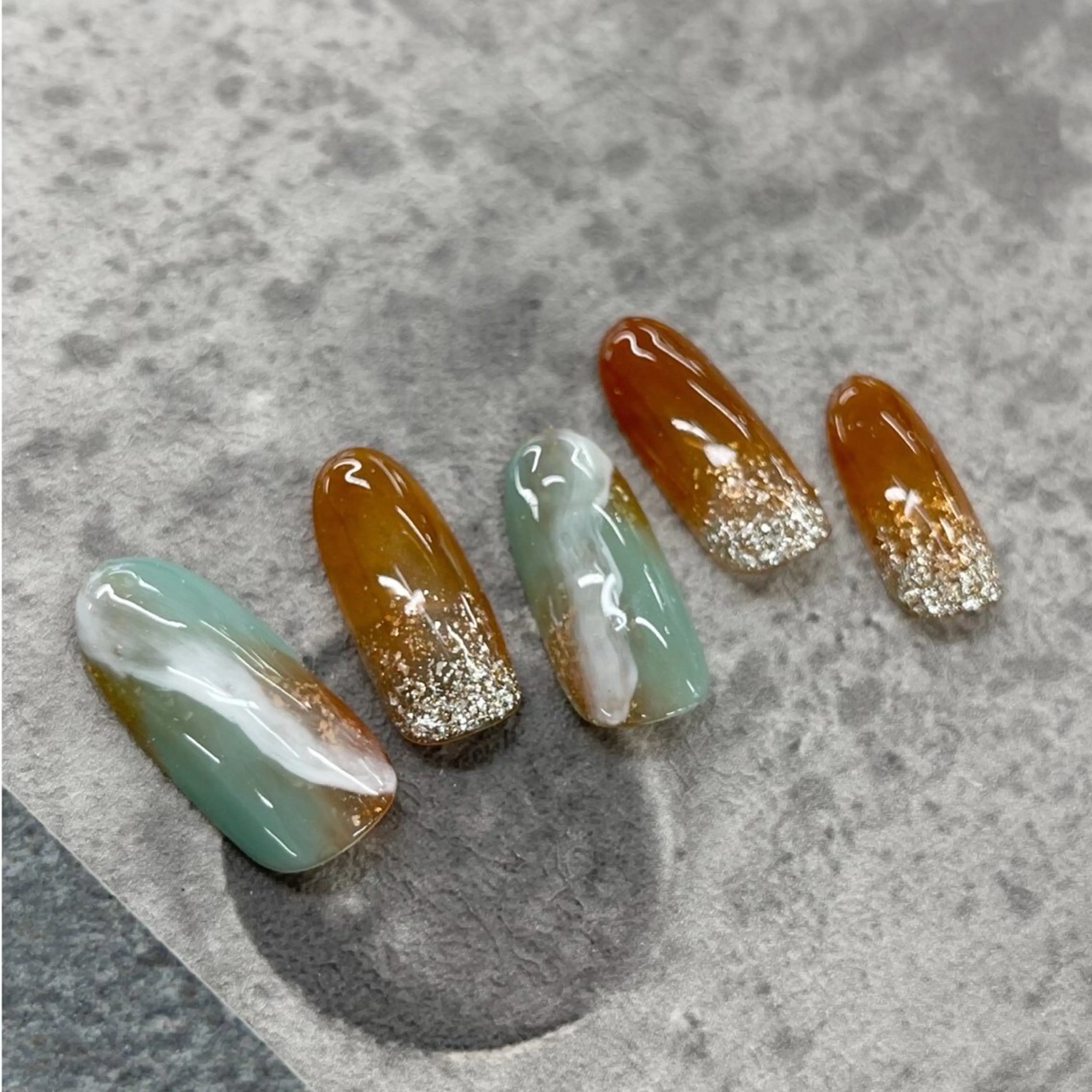 ネイル ⭐︎休業中の練習⭐︎ JNA認定講師髙橋のネイルデザイン