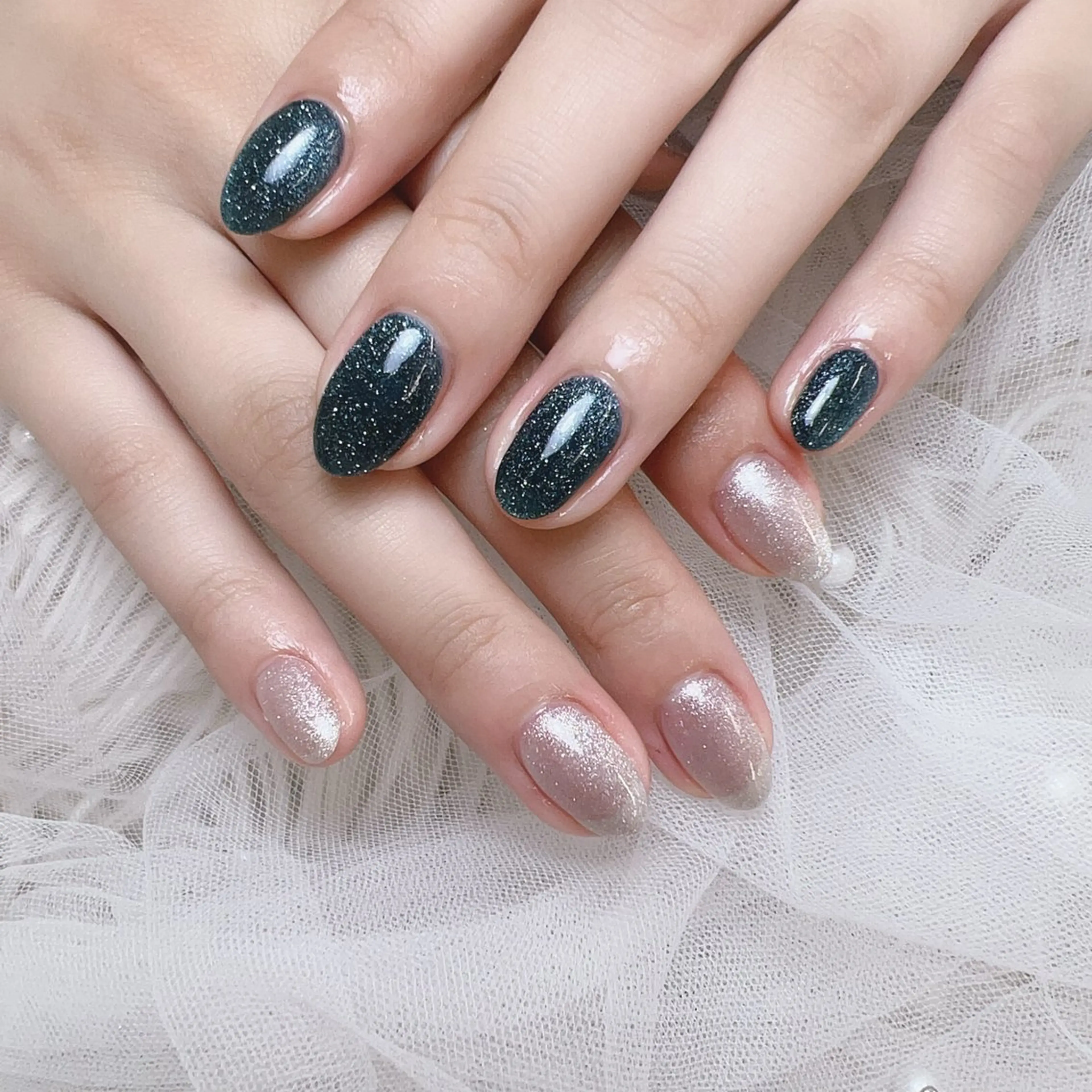 💖フイルインオフ無料🌈💐ワンカラー／ラメグラ（2色まで）🌹¥4200の写真