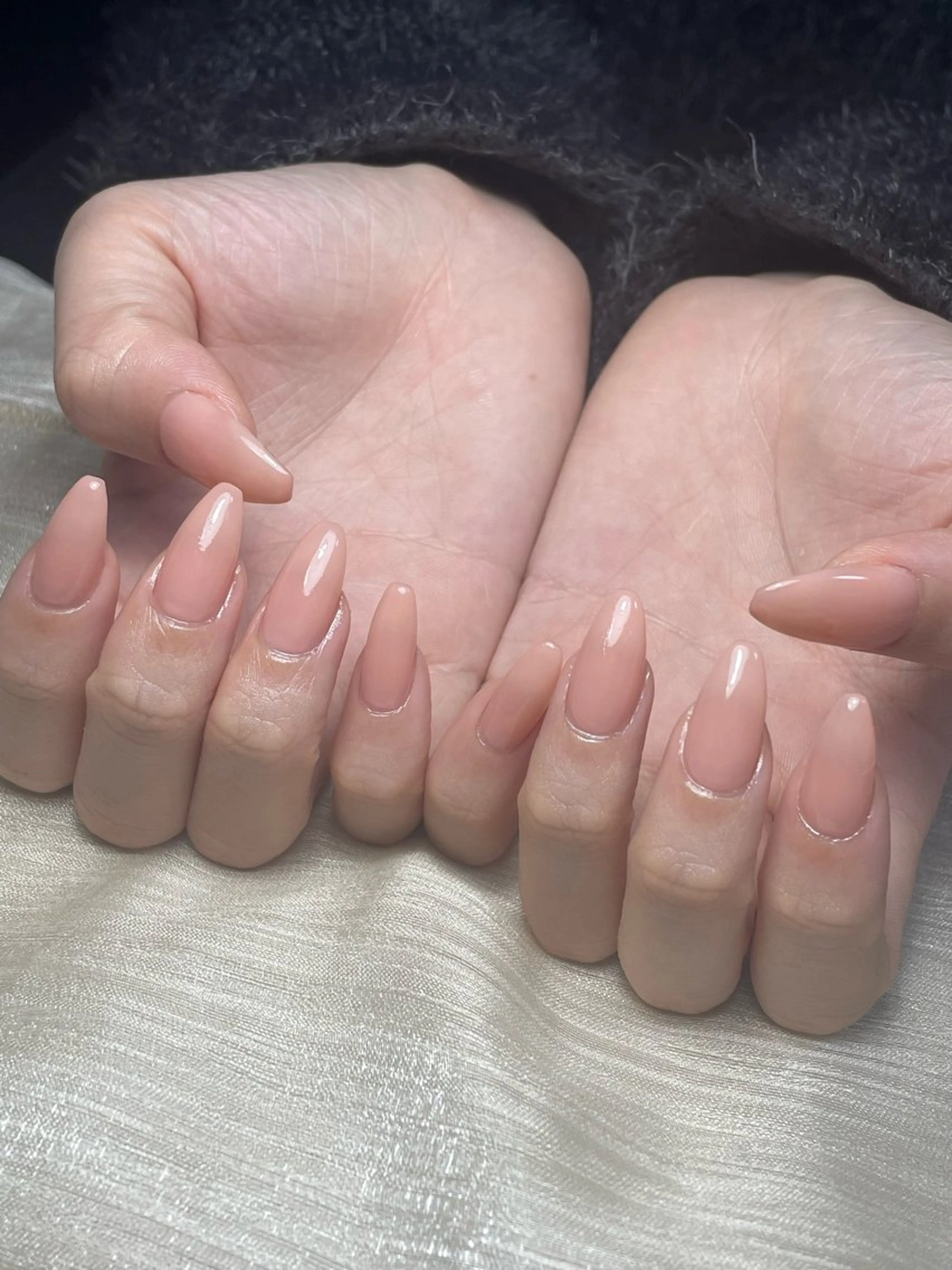 ネイル ワンカラーネイル ピンク ピンクベージュ Lavender Beauty所属・Lavender Beauty あやののネイルデザイン