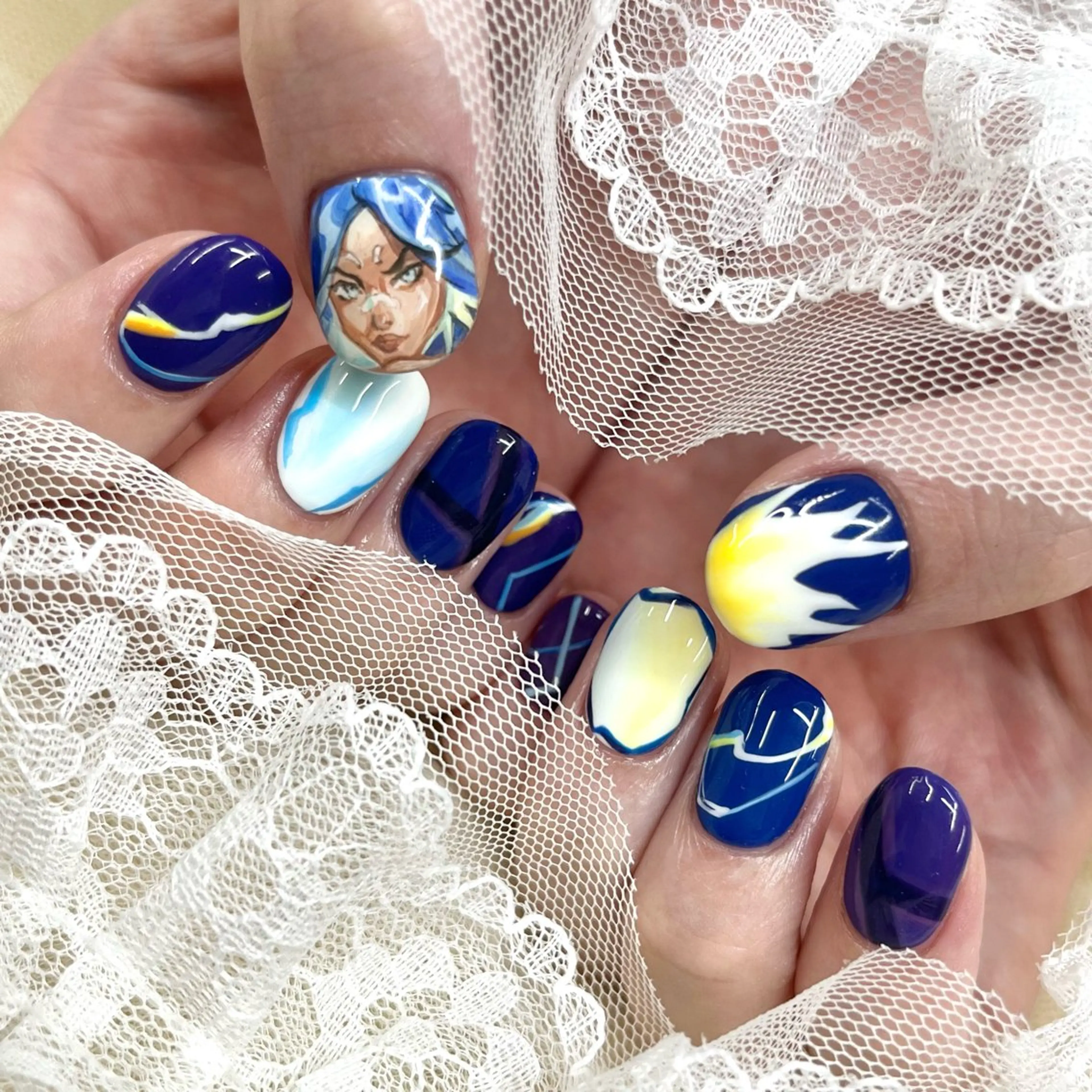 ショート ネイル ハンドネイル 池袋痛ネイル Nok. 渡辺のネイルデザイン