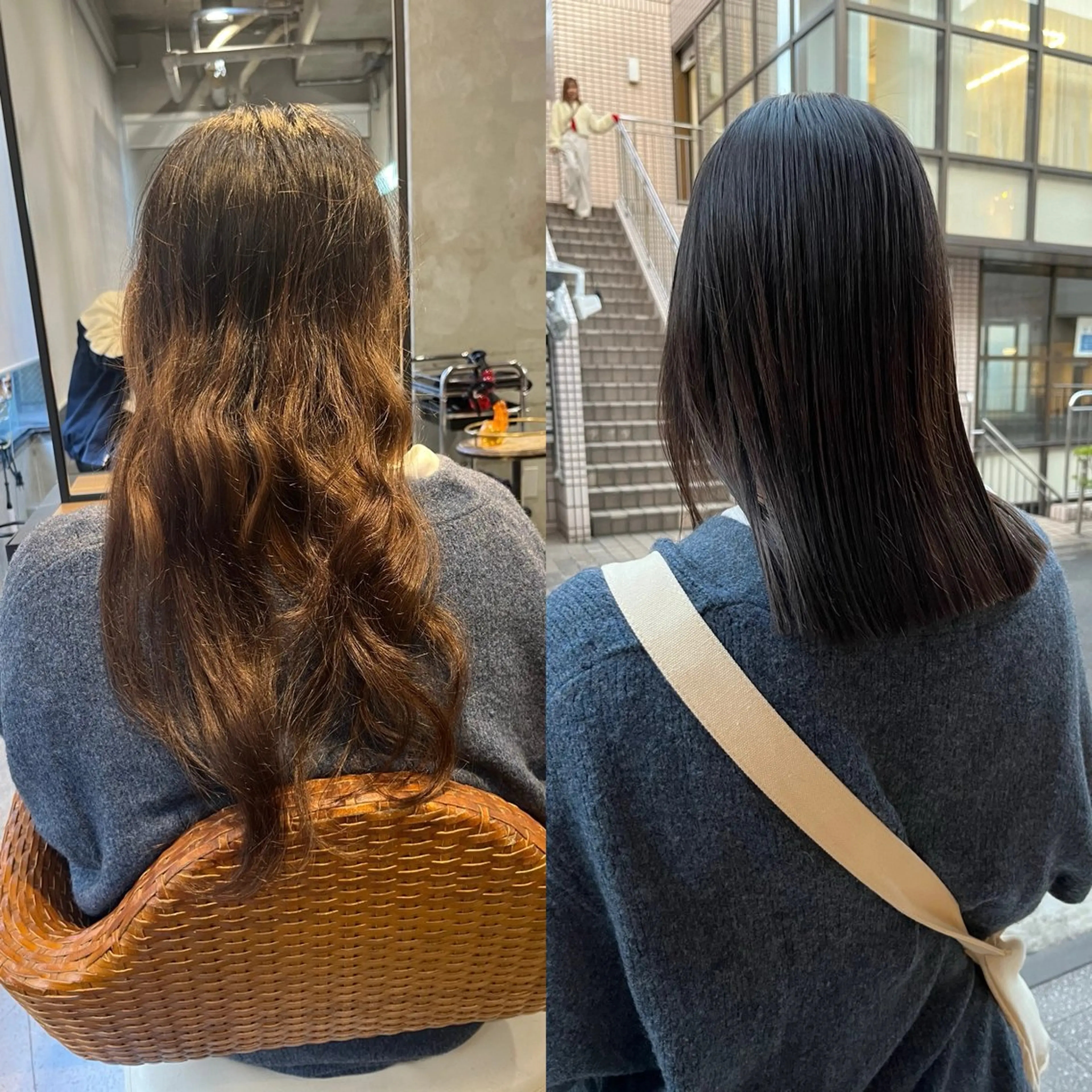 ロング カラー パーマ カット ヘアカラー 縮毛矯正 トリートメント ハイトーン/美髪矯正 🍃大江拓実のヘアスタイル