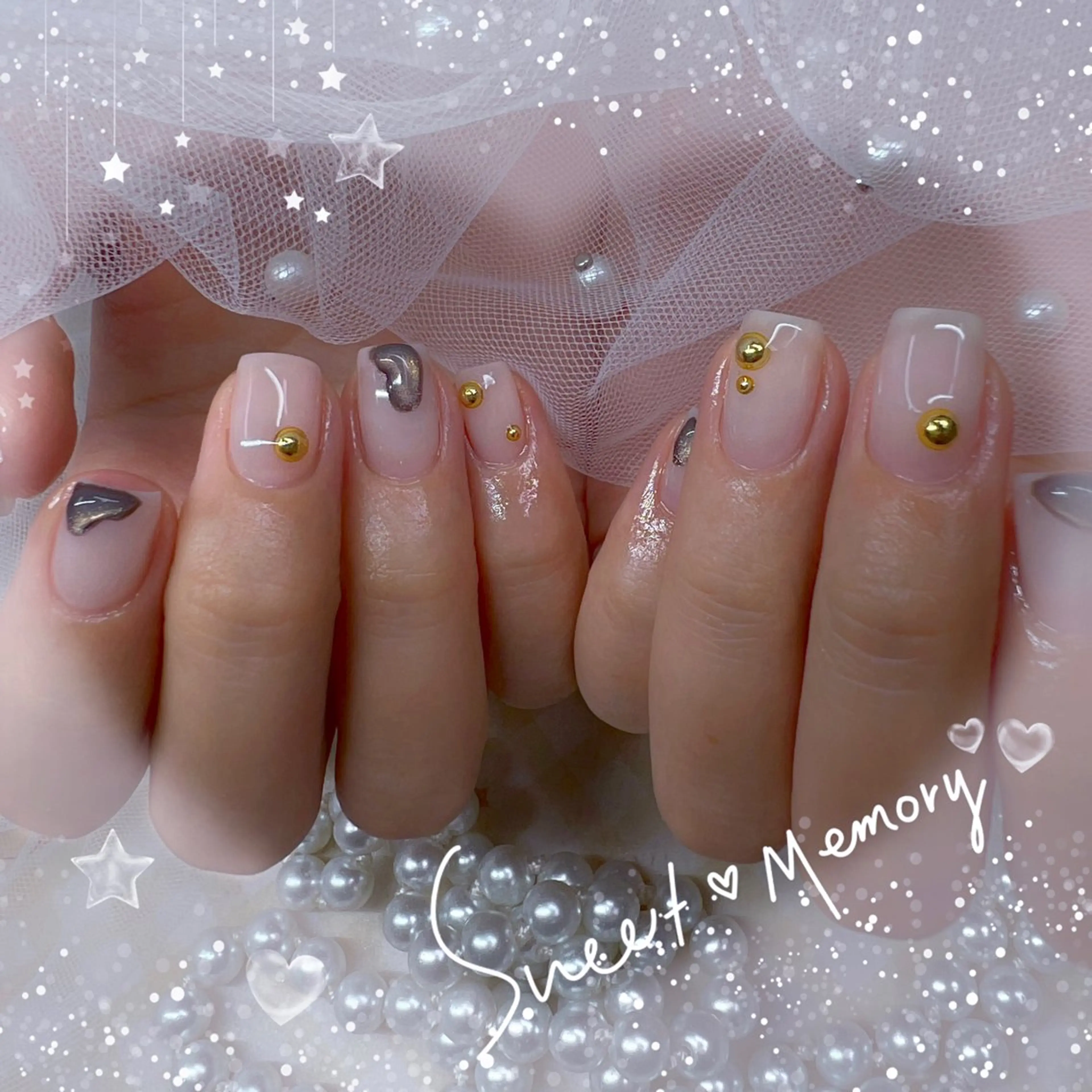 ネイル 韓国ネイル マグネットネイル ワンホンネイル ハンドネイル Chill Nailsalonのネイルデザイン