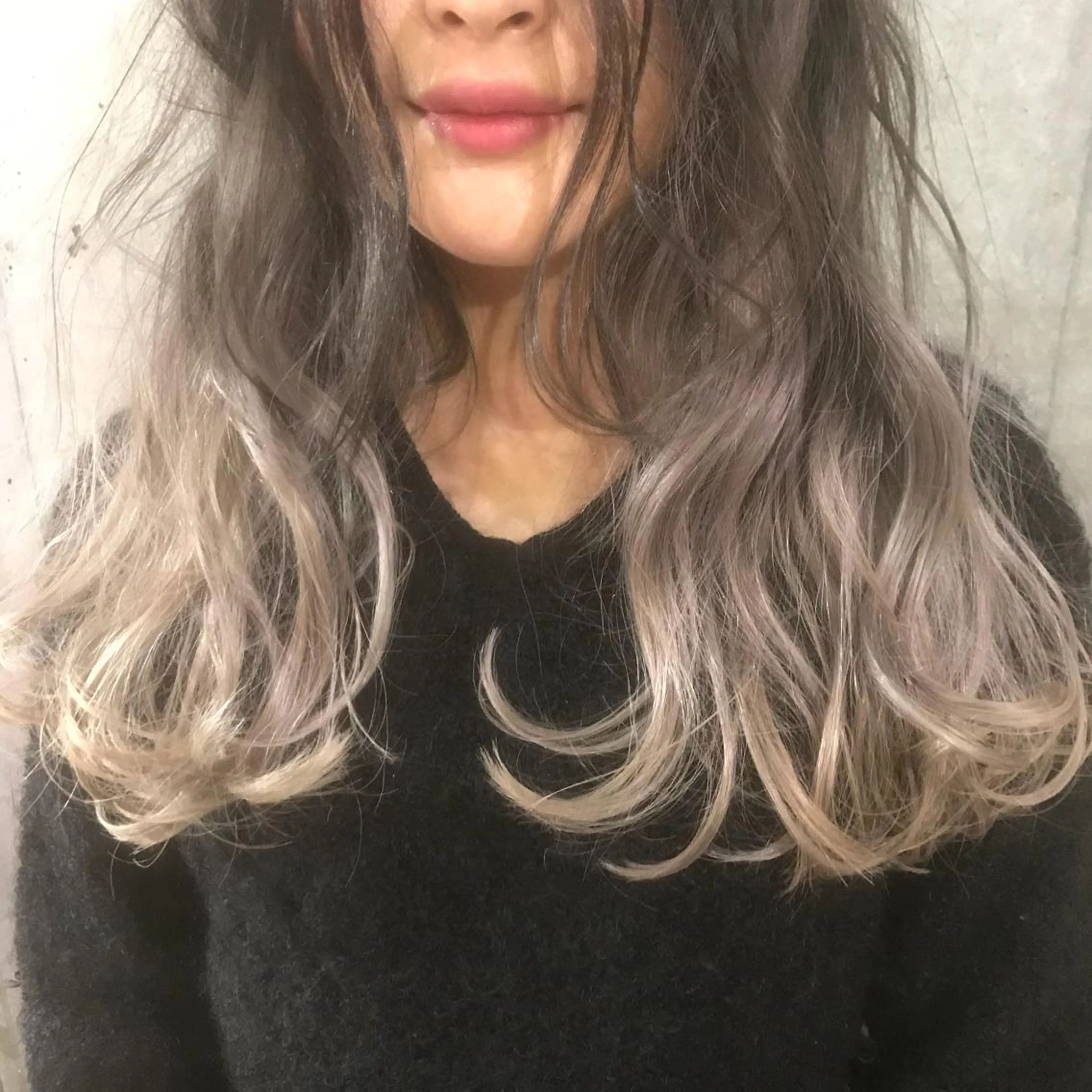 セミロング カラー 北千住でカラーNo1 高橋優輔のヘアスタイル