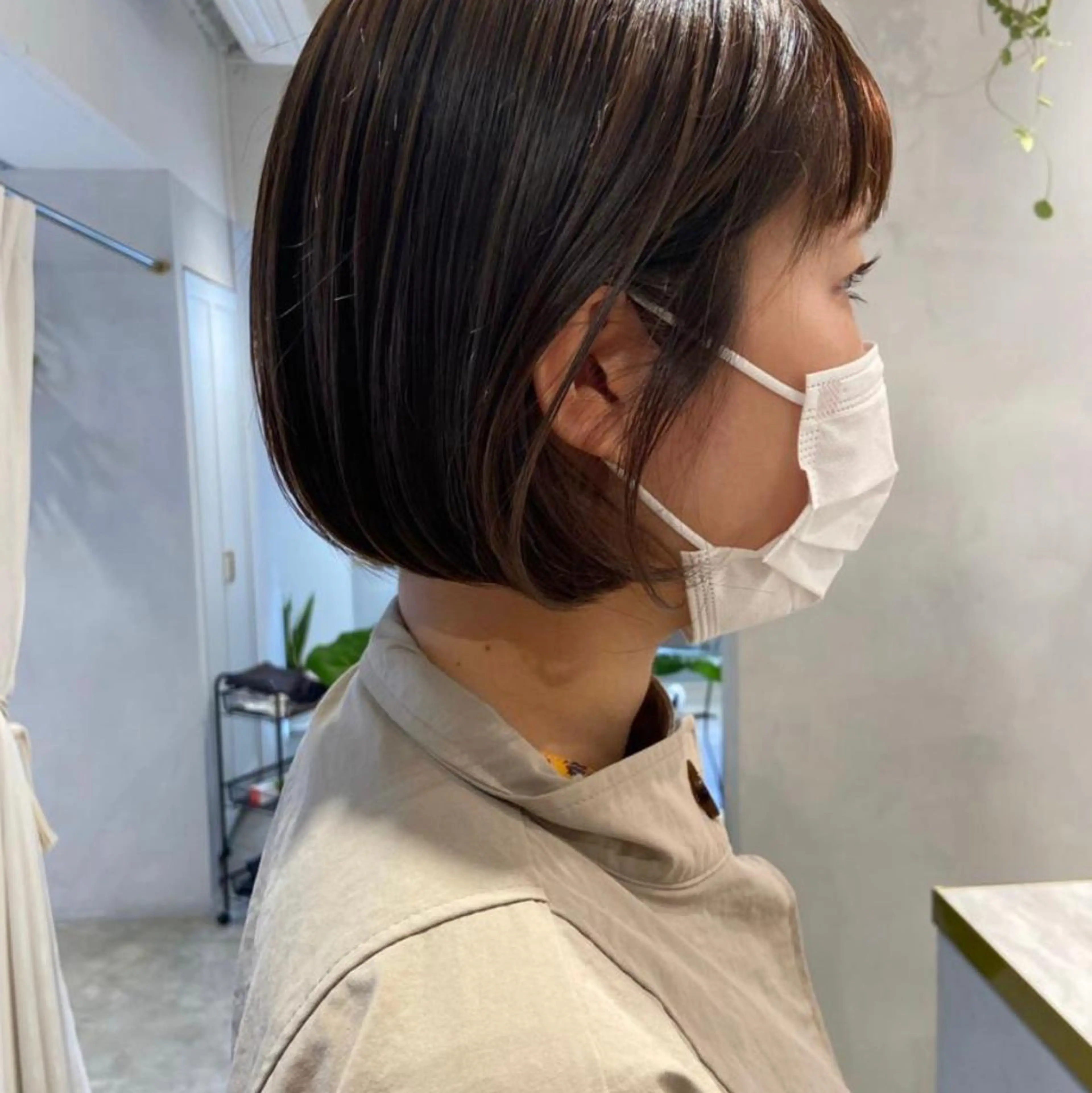 ショート カット 縮毛矯正 トリートメント 上原 みちるのヘアスタイル