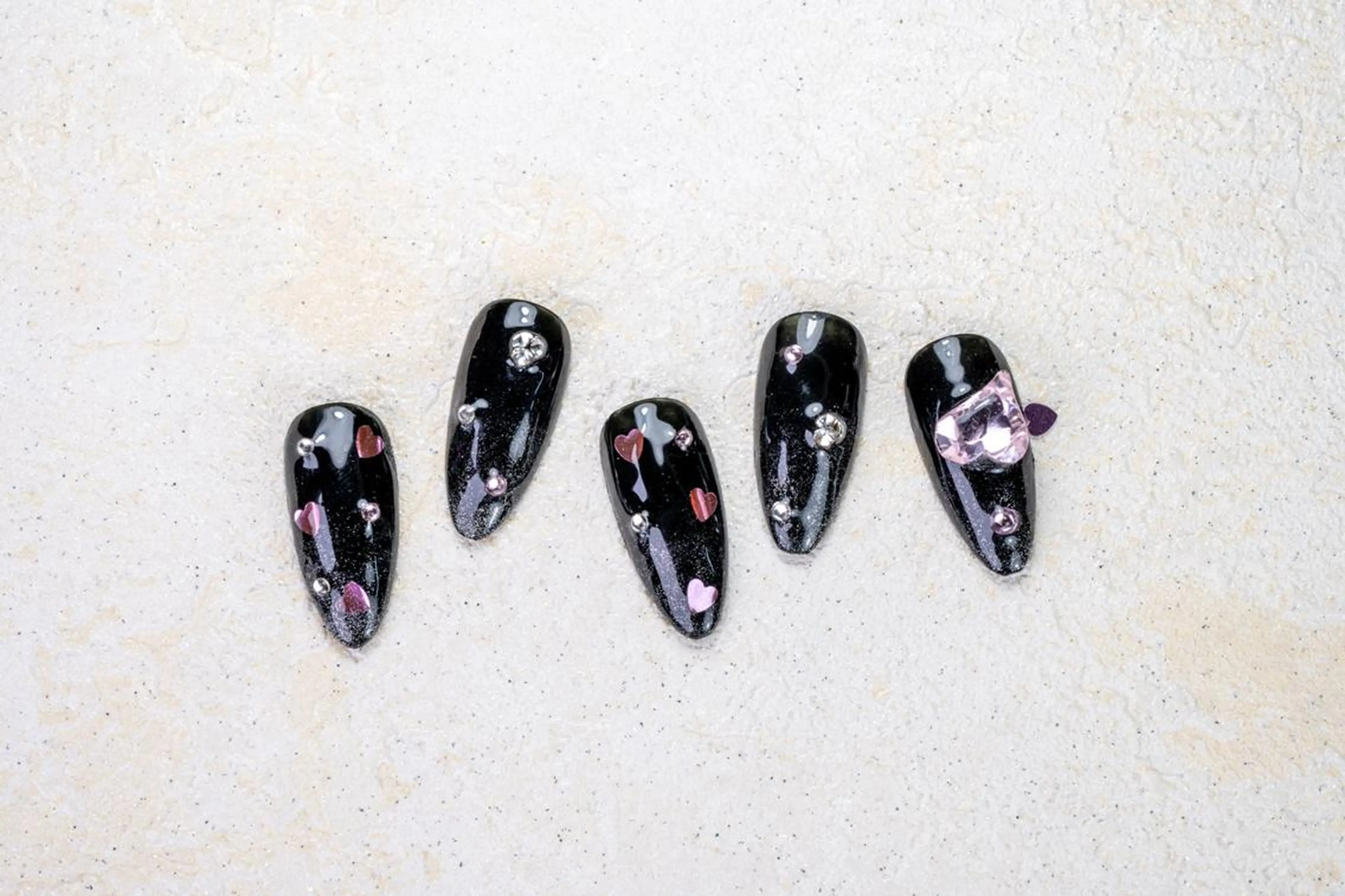 ネイル ハロウィン ロングネイル マグネットネイル スカルプネイル ネイルチップ Mss えりのネイルデザイン