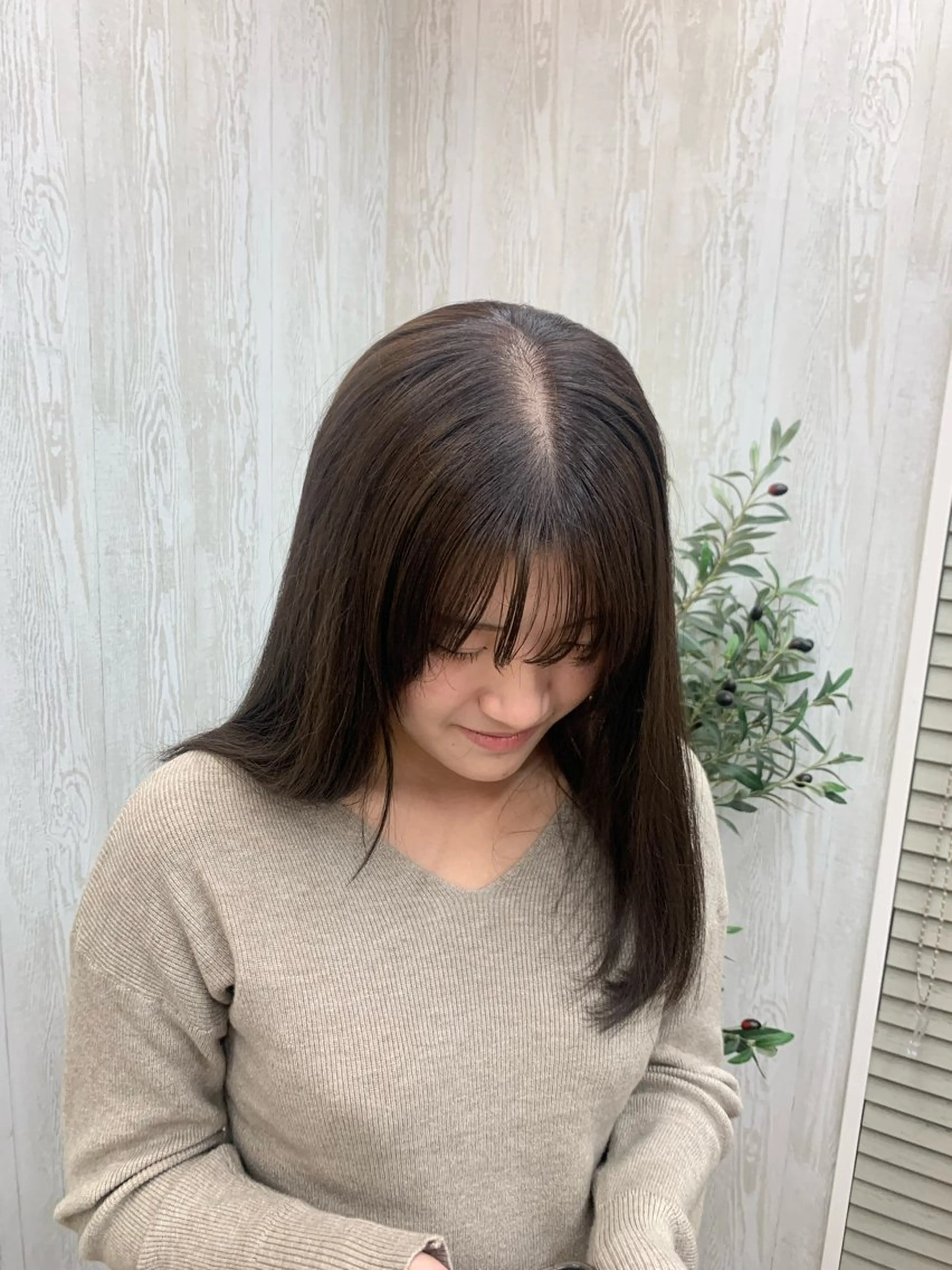 セミロング カラー カット ヘアカラー トリートメント [toco] Runaのヘアスタイル