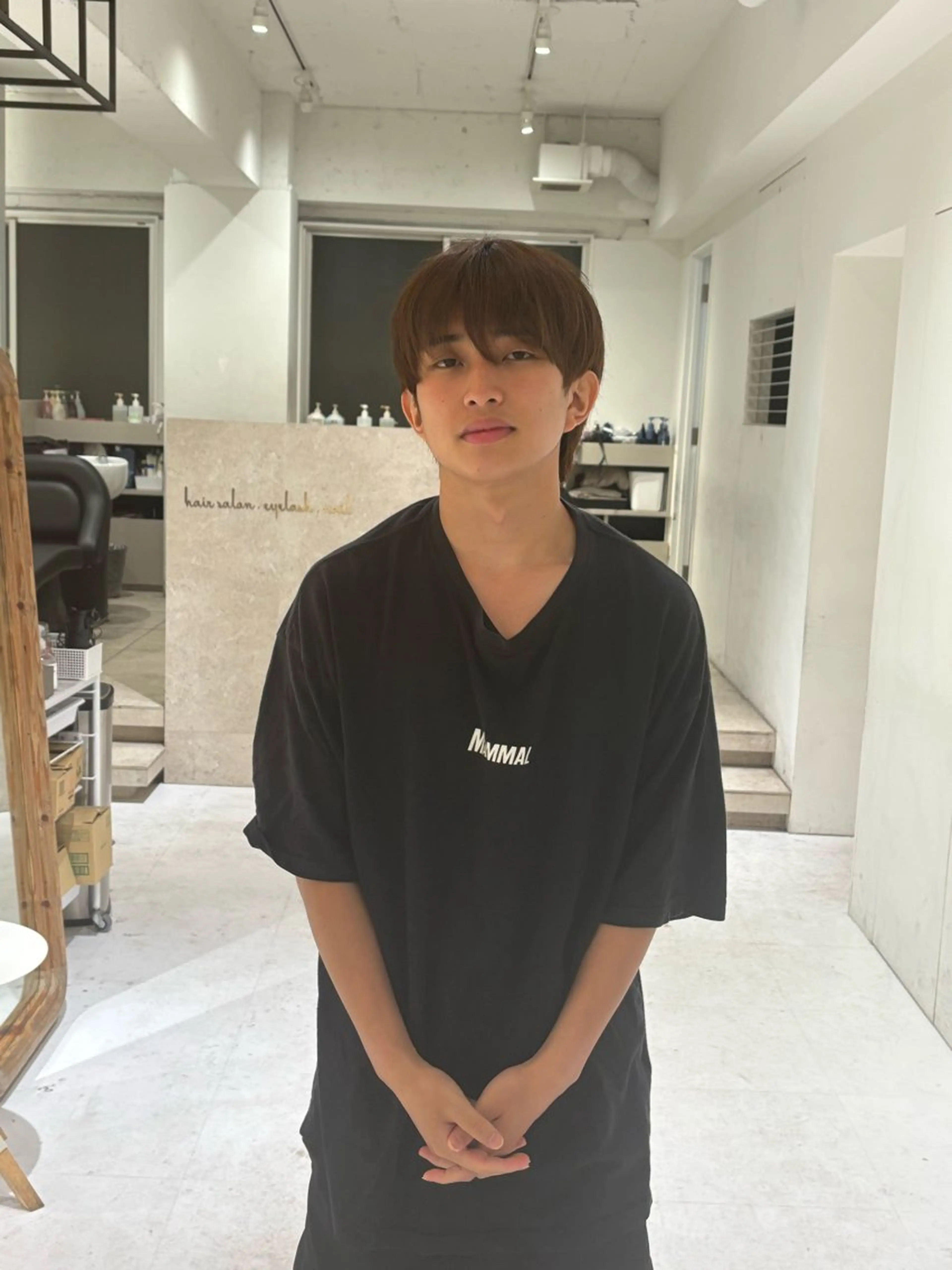 メンズ マッシュ 透明感カラーと映画 美容師/yujiのヘアスタイル